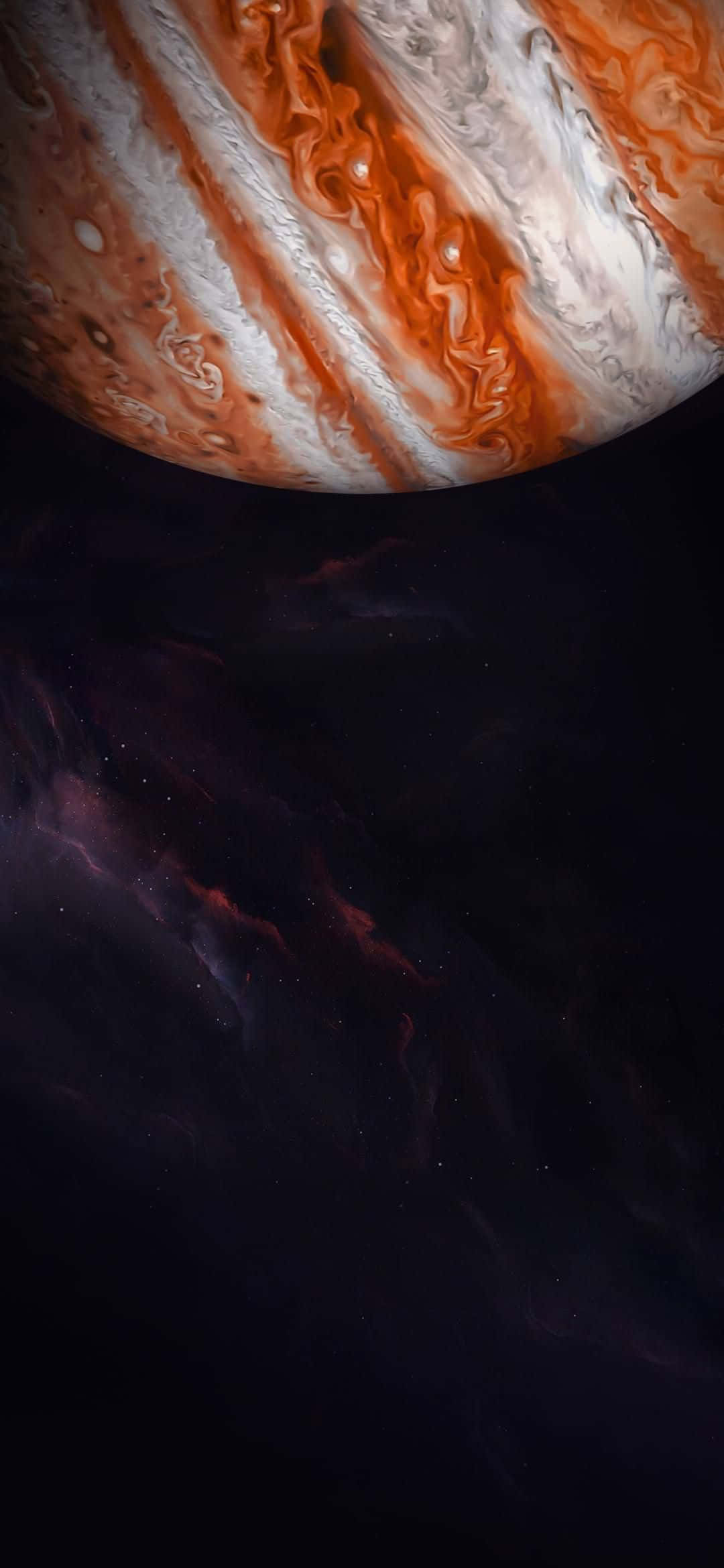 1080x2340 4K Ψηφιακή Τέχνη Πλανήτη Δία με Κλίση Ταπετσαρία
