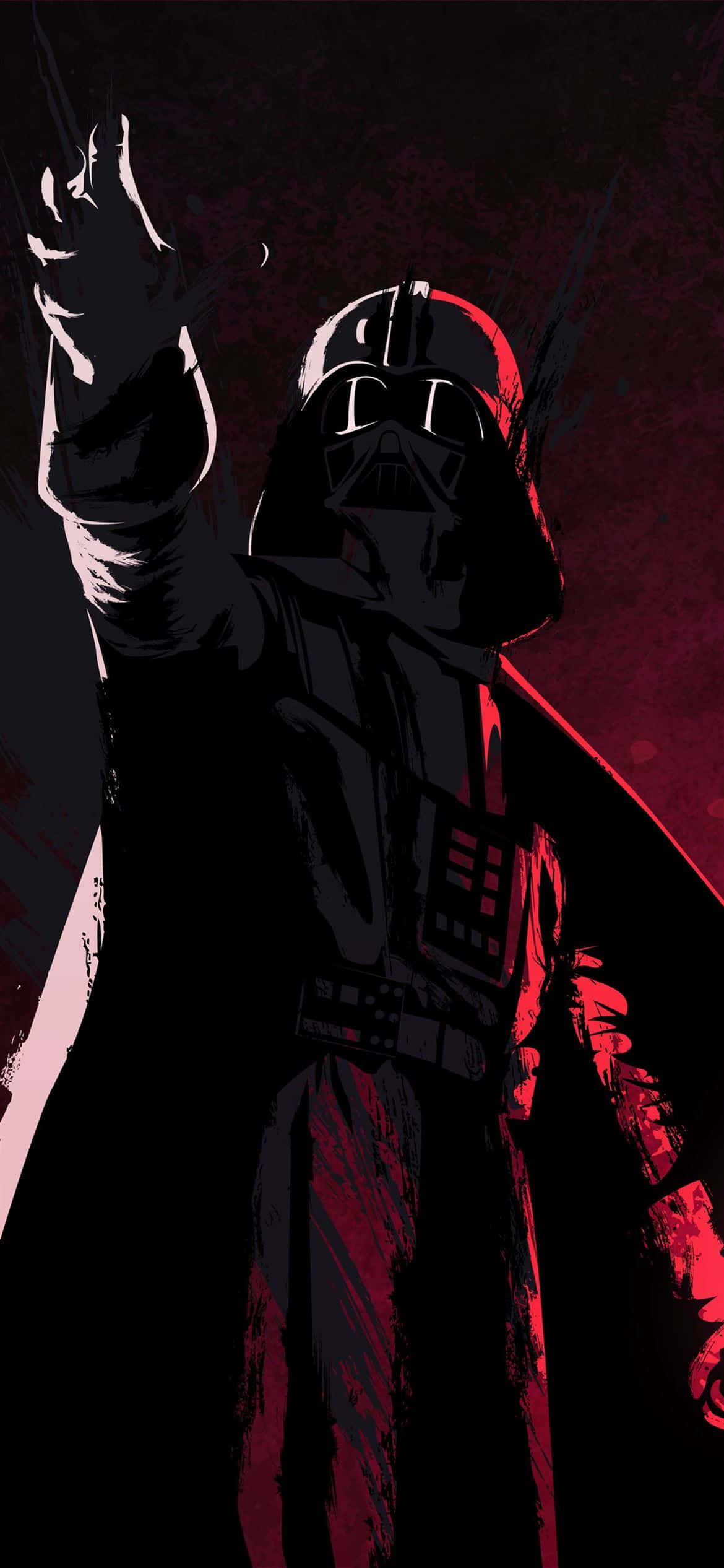 1170x2532 Σιλουέτα του Darth Vader Ταπετσαρία