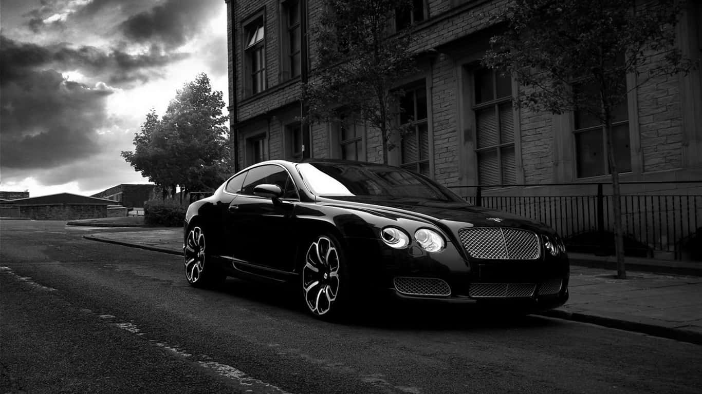 1366x768 Φόντο Bentley Ασπρόμαυρη Φωτογραφία Bentley Continental GT Ταπετσαρία