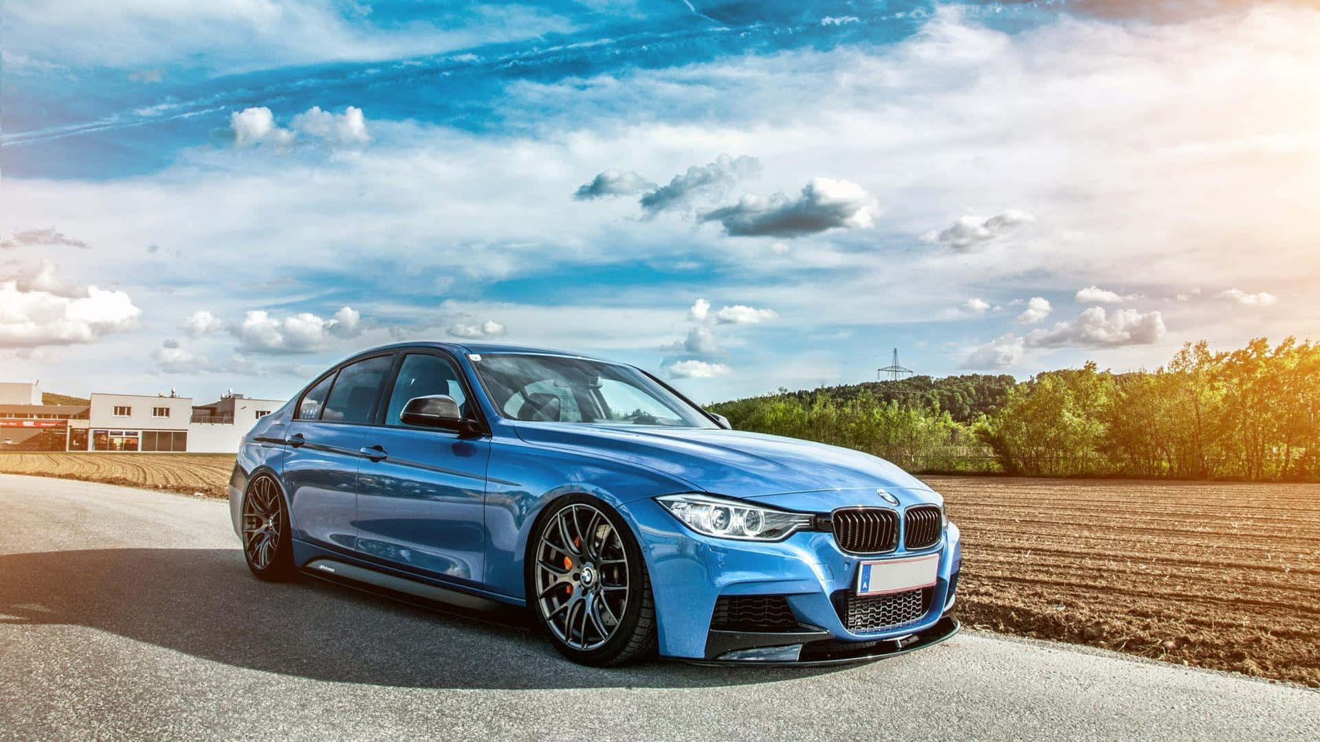1920x1080 BMW Γυαλιστερό Μπλε F30 Ταπετσαρία
