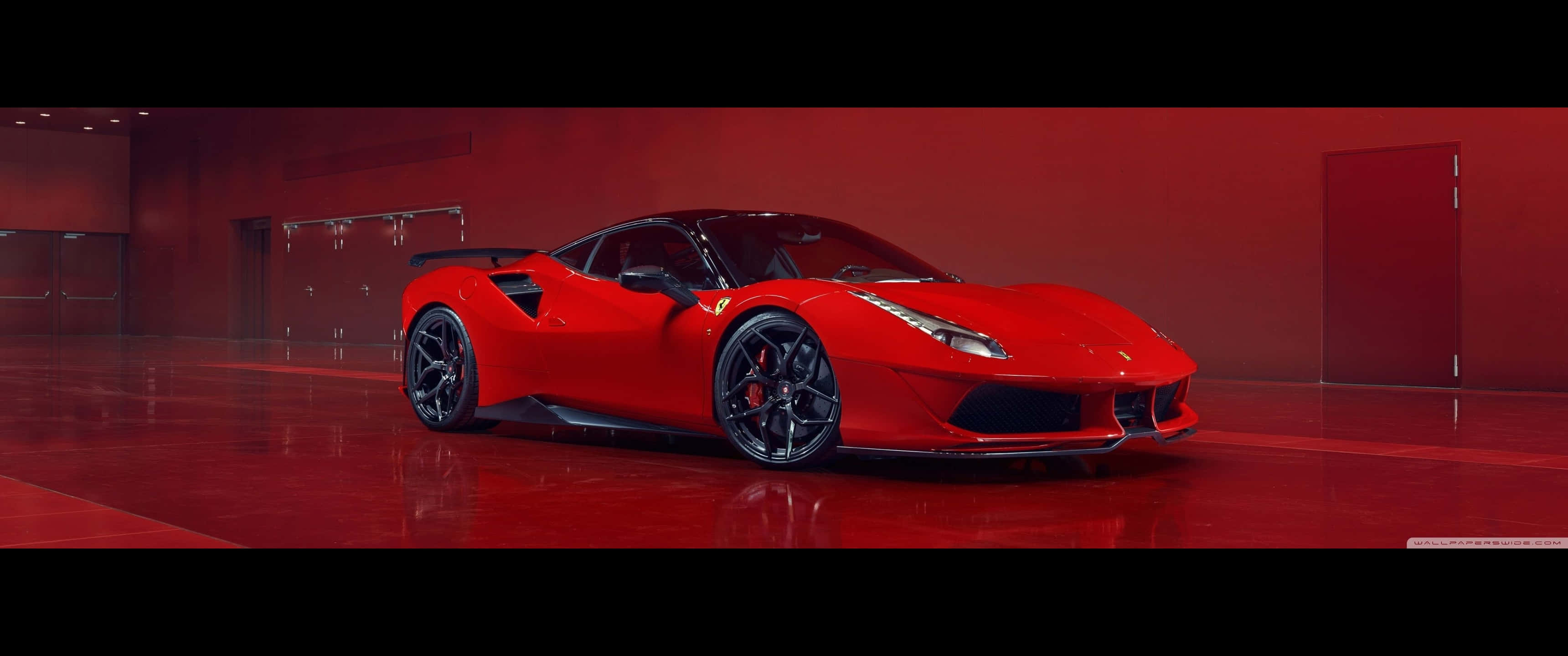 3440x1440p Ferrari Φόντο Κόκκινο Δωμάτιο Ταπετσαρία