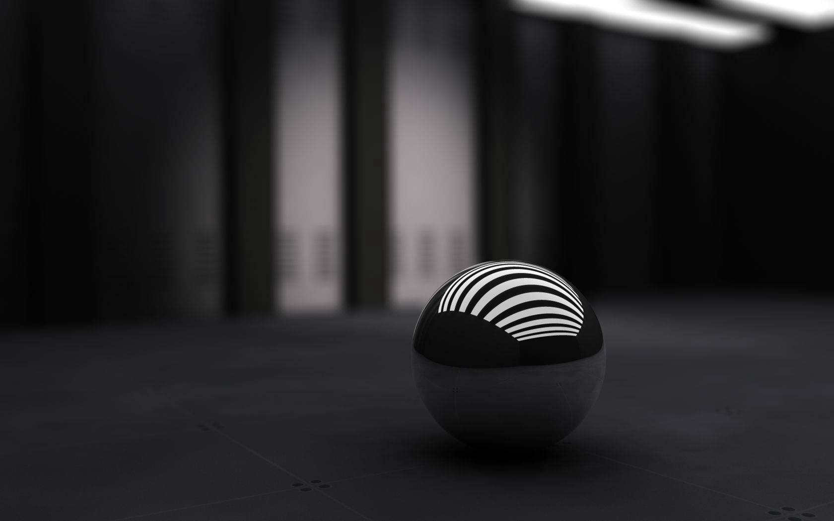 Αυτή η 3D ασπρόμαυρη σφαίρα μοιάζει με τρισδιάστατη αναπαράσταση ενός ονειροπαγίδα. Ταπετσαρία