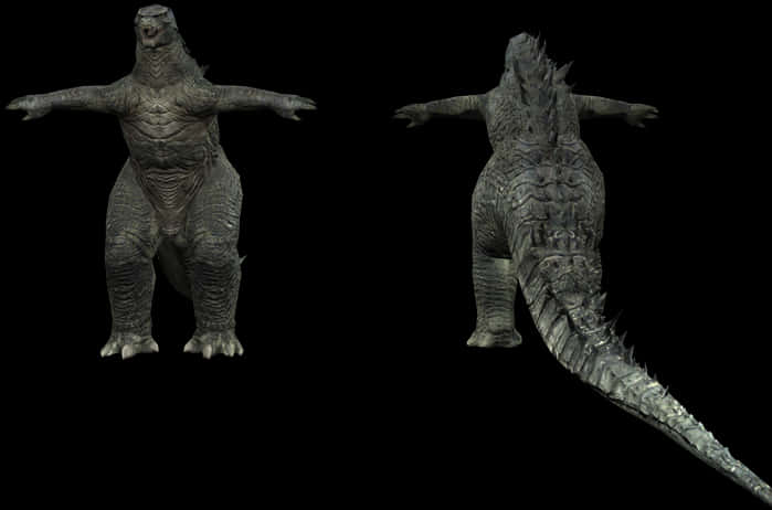 Σύγκριση 3D Μοντέλων Godzilla Ταπετσαρία