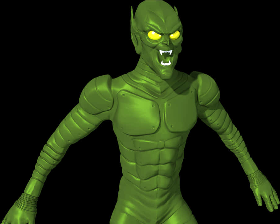 Πορτρέτο 3D Μοντέλου Green Goblin Ταπετσαρία