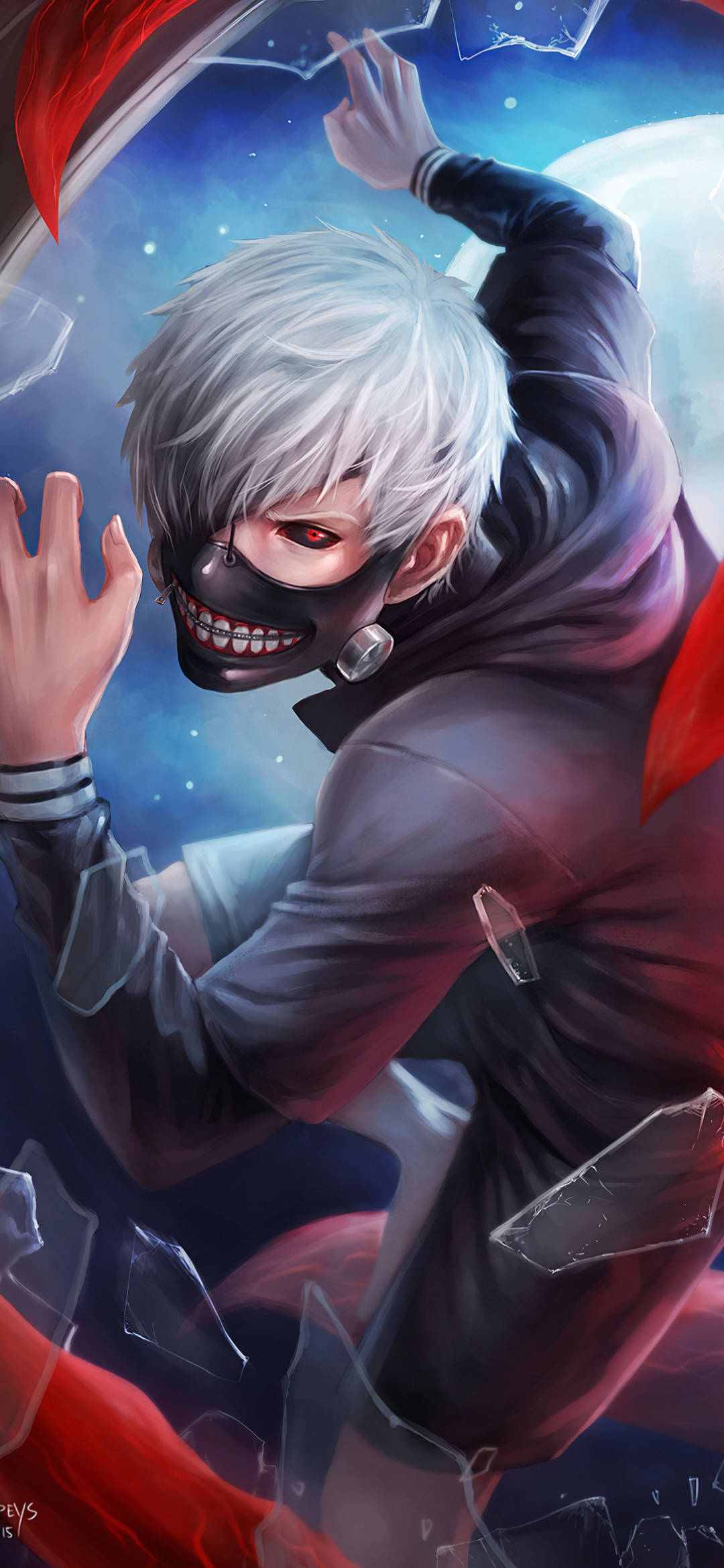 3D Ken Tokyo Ghoul iPhone Ταπετσαρία