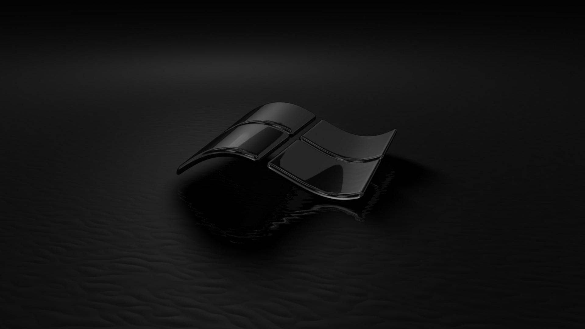 Κομψή Μαύρη Κλειδωμένη Οθόνη Παραθύρου 3D Ταπετσαρία
