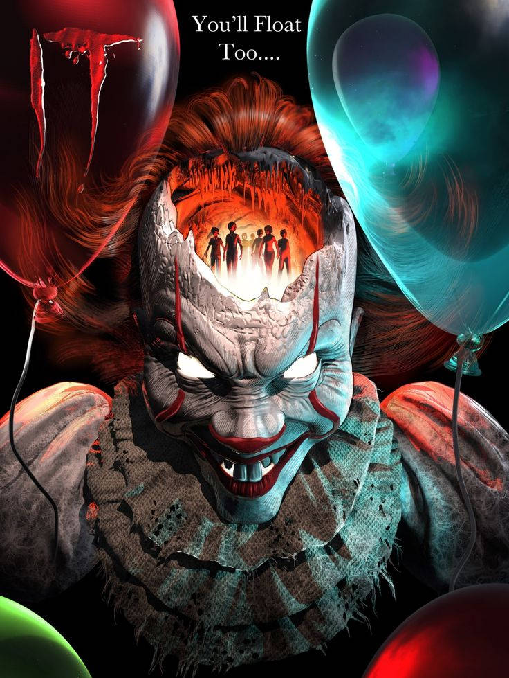 3D Τρόμου Pennywise Από Το IT Ταπετσαρία