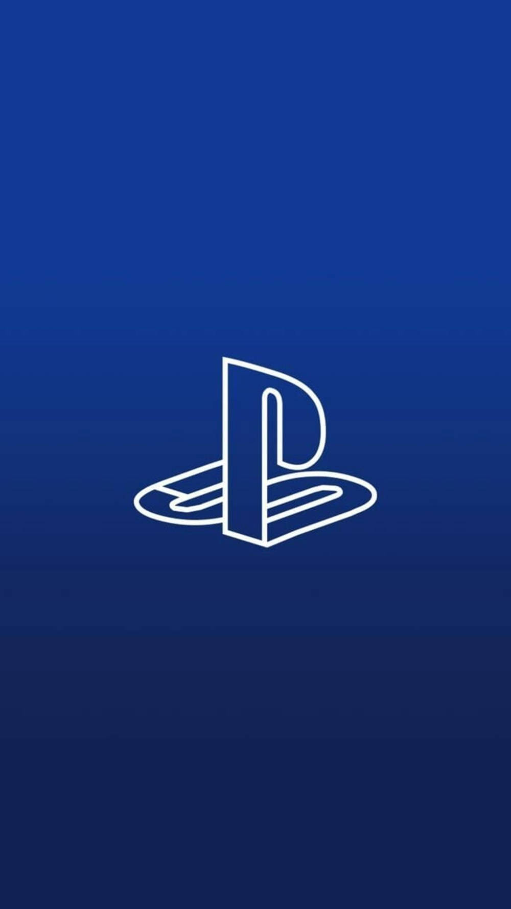 3D Μπλε Λογότυπο PS4 Ταπετσαρία