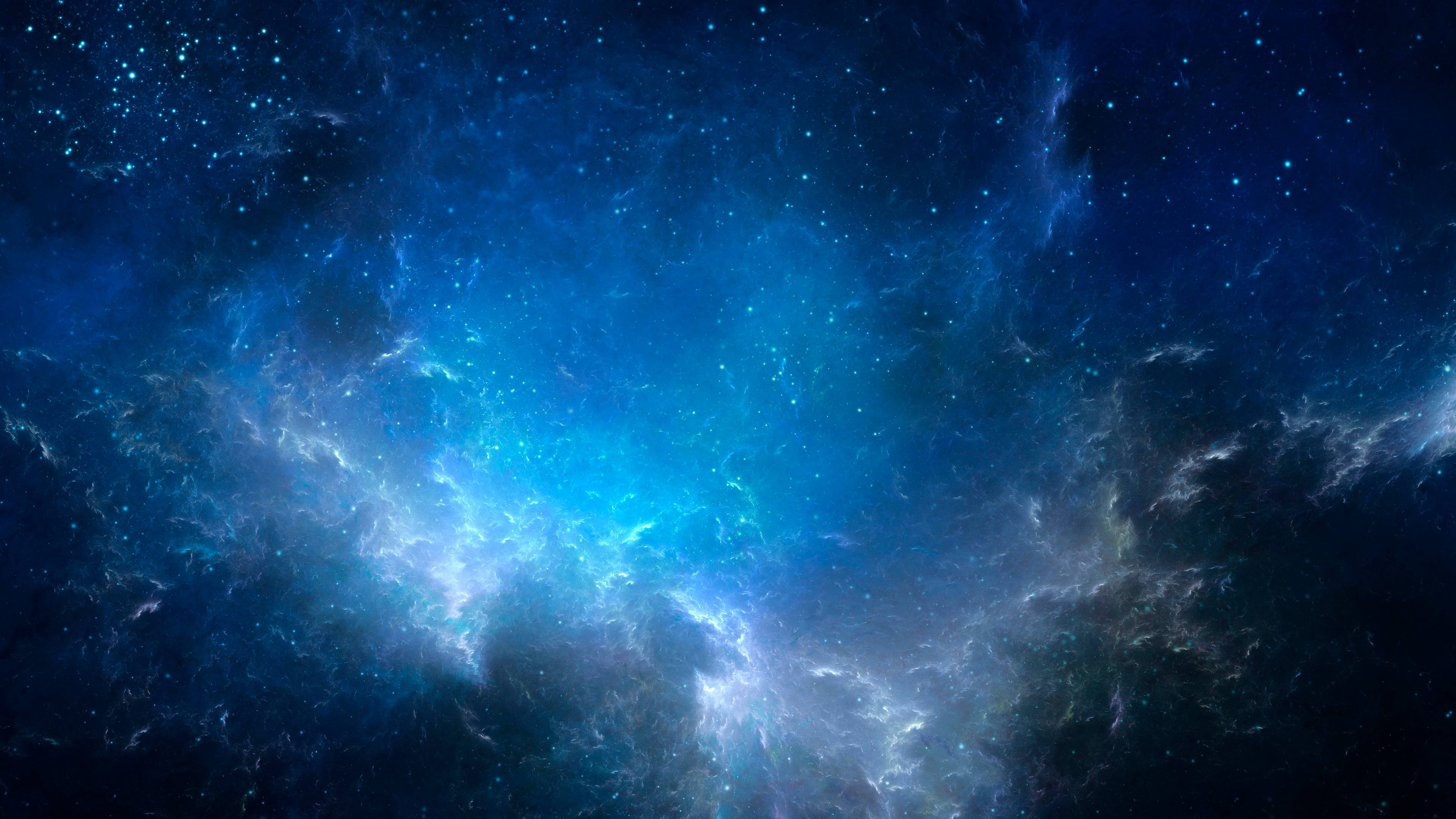4D Ultra HD Μπλε Διάστημα Ταπετσαρία