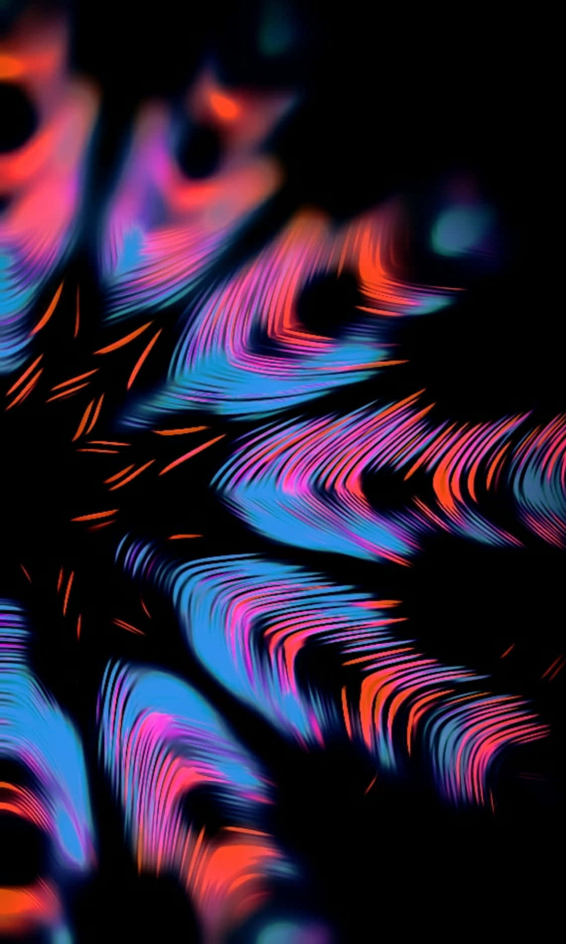 4K AMOLED Φόντο Πολύχρωμα Αφηρημένα Φτερά Ταπετσαρία