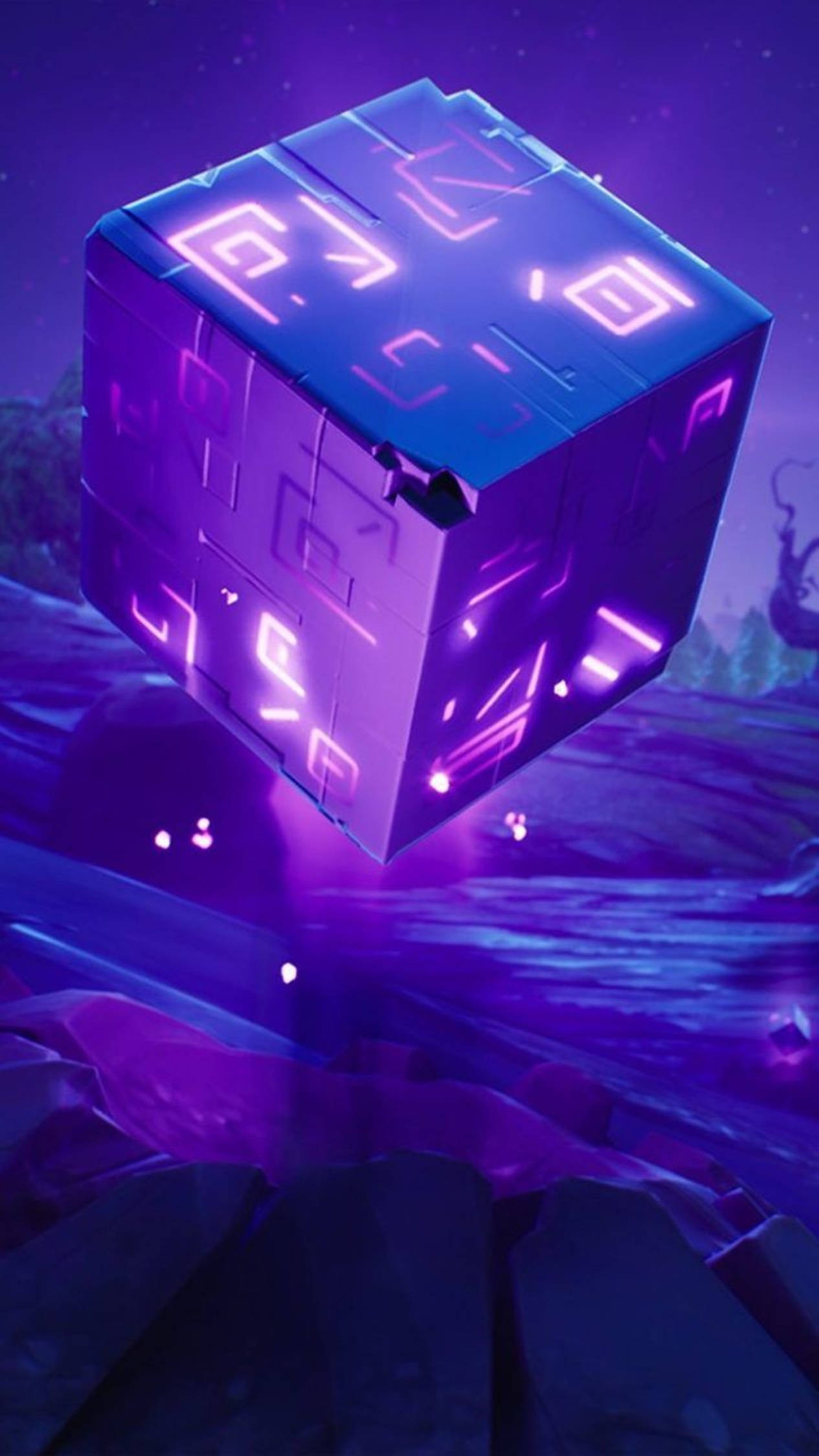 4K Android Fortnite Μωβ Πέτρα Σκιάς Ταπετσαρία