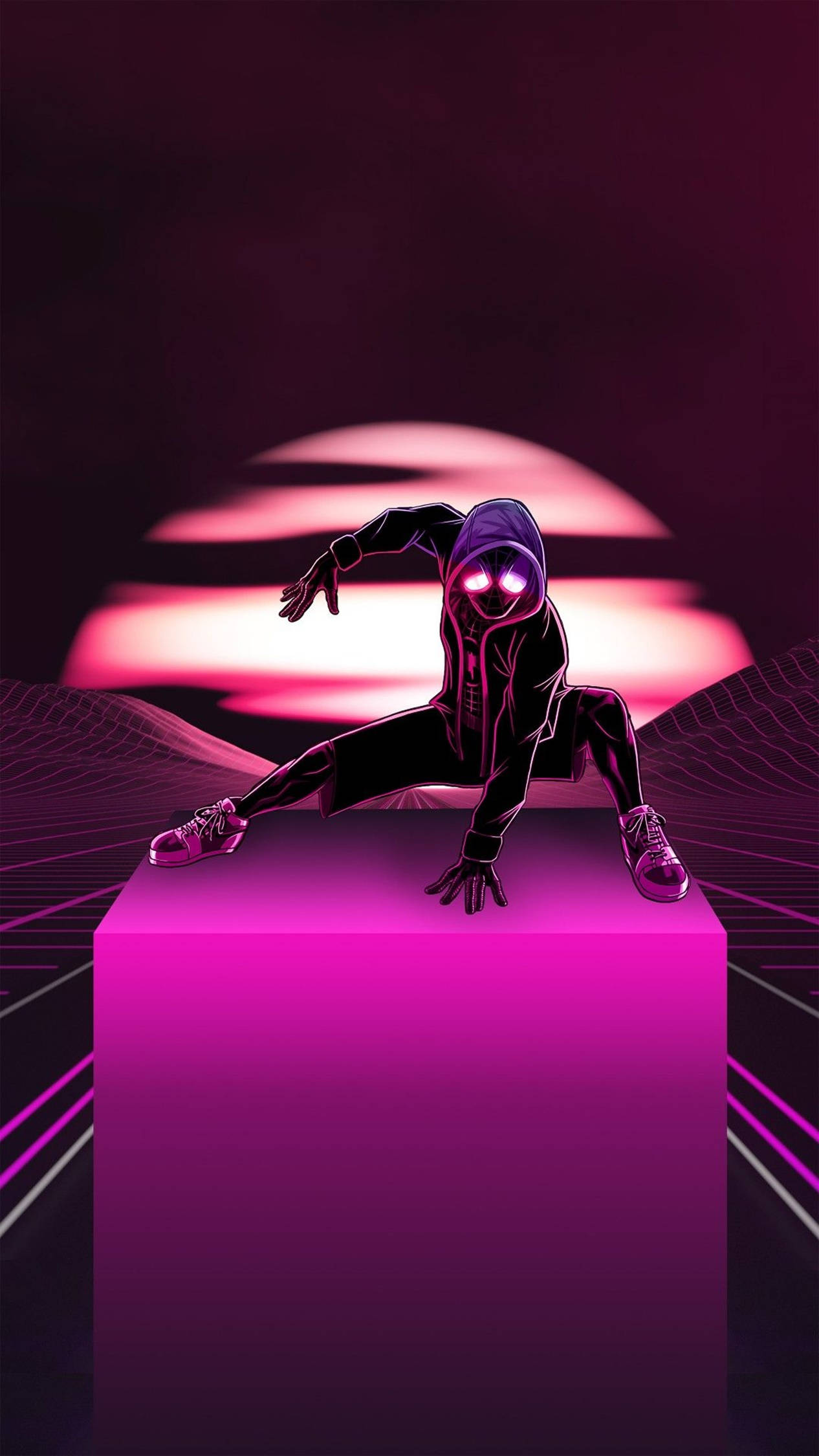 4K Android Ροζ Spiderman Ταπετσαρία