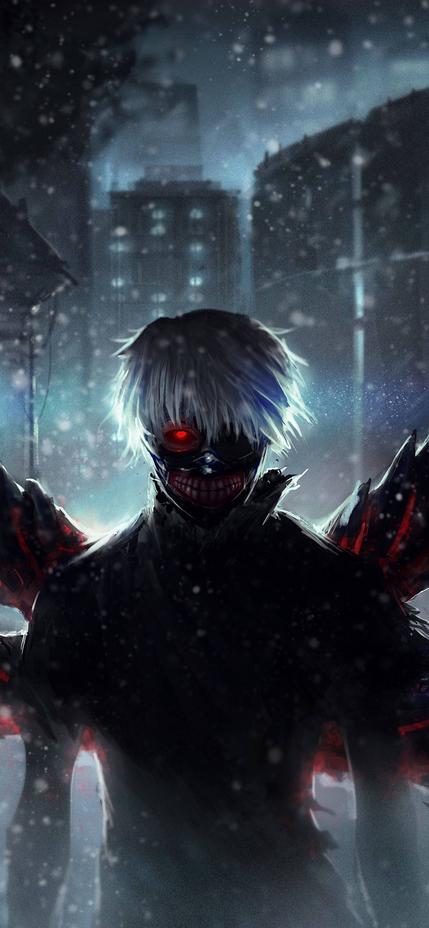 4K Anime iPhone Tokyo Ghoul Σκοτεινός Κεν Ταπετσαρία