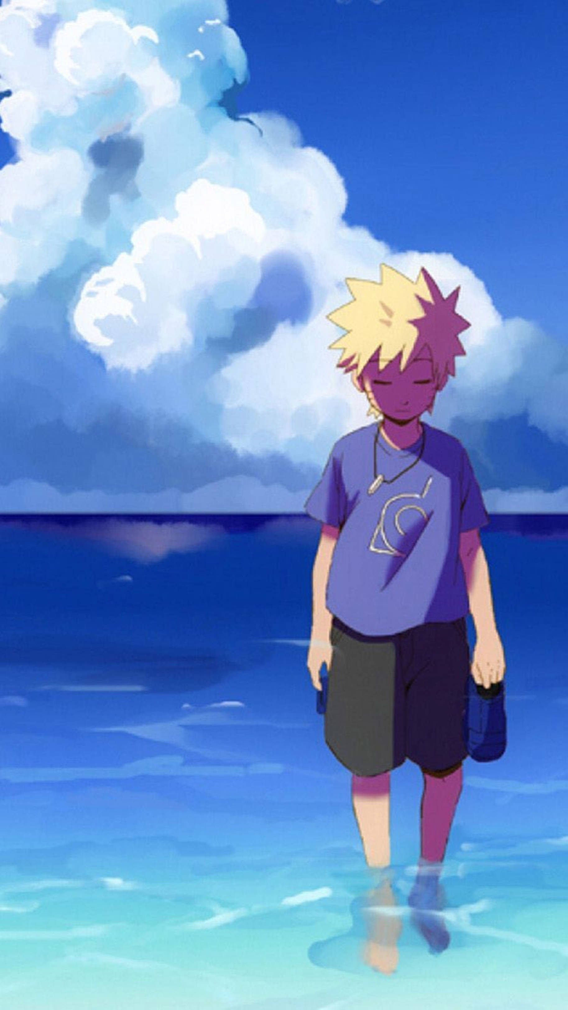 4K Anime iPhone Παιδί Uzumaki Naruto Ταπετσαρία