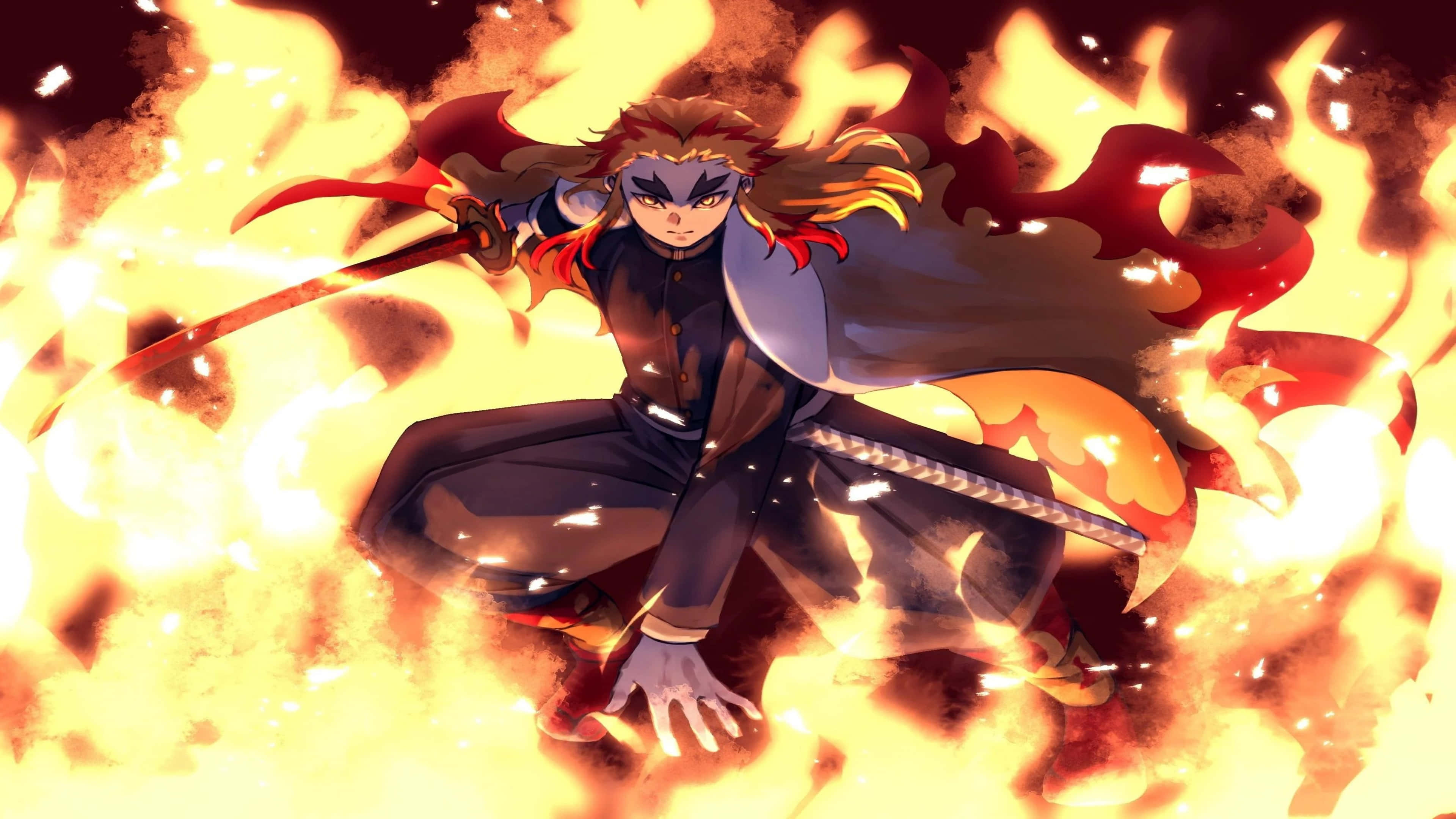 Μαγευτικά ζωντανό 4K έργο τέχνης του Demon Slayer Ταπετσαρία