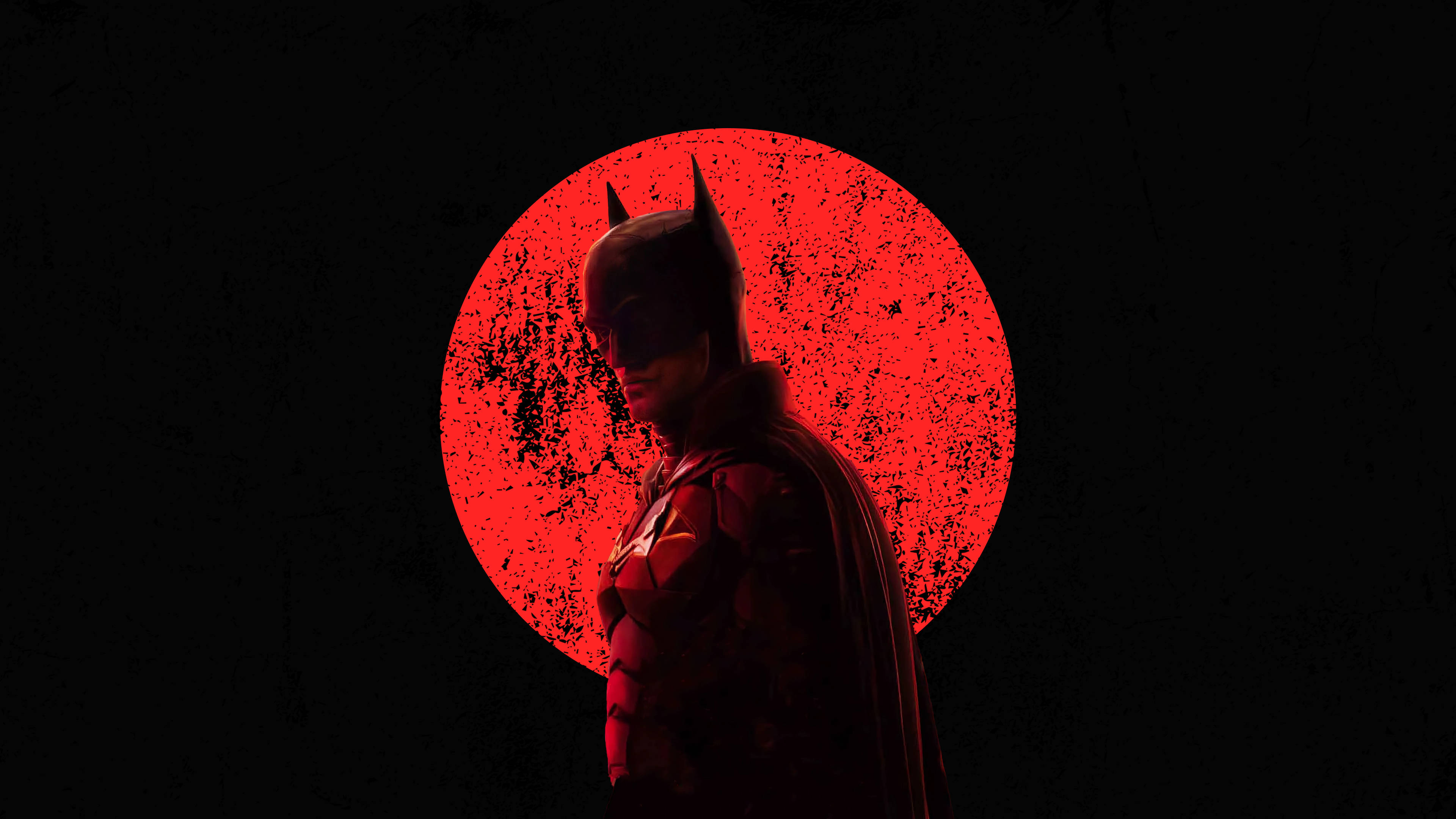 Μαύρο και Κόκκινο Αισθητικό 4K Gotham Batman Ταπετσαρία