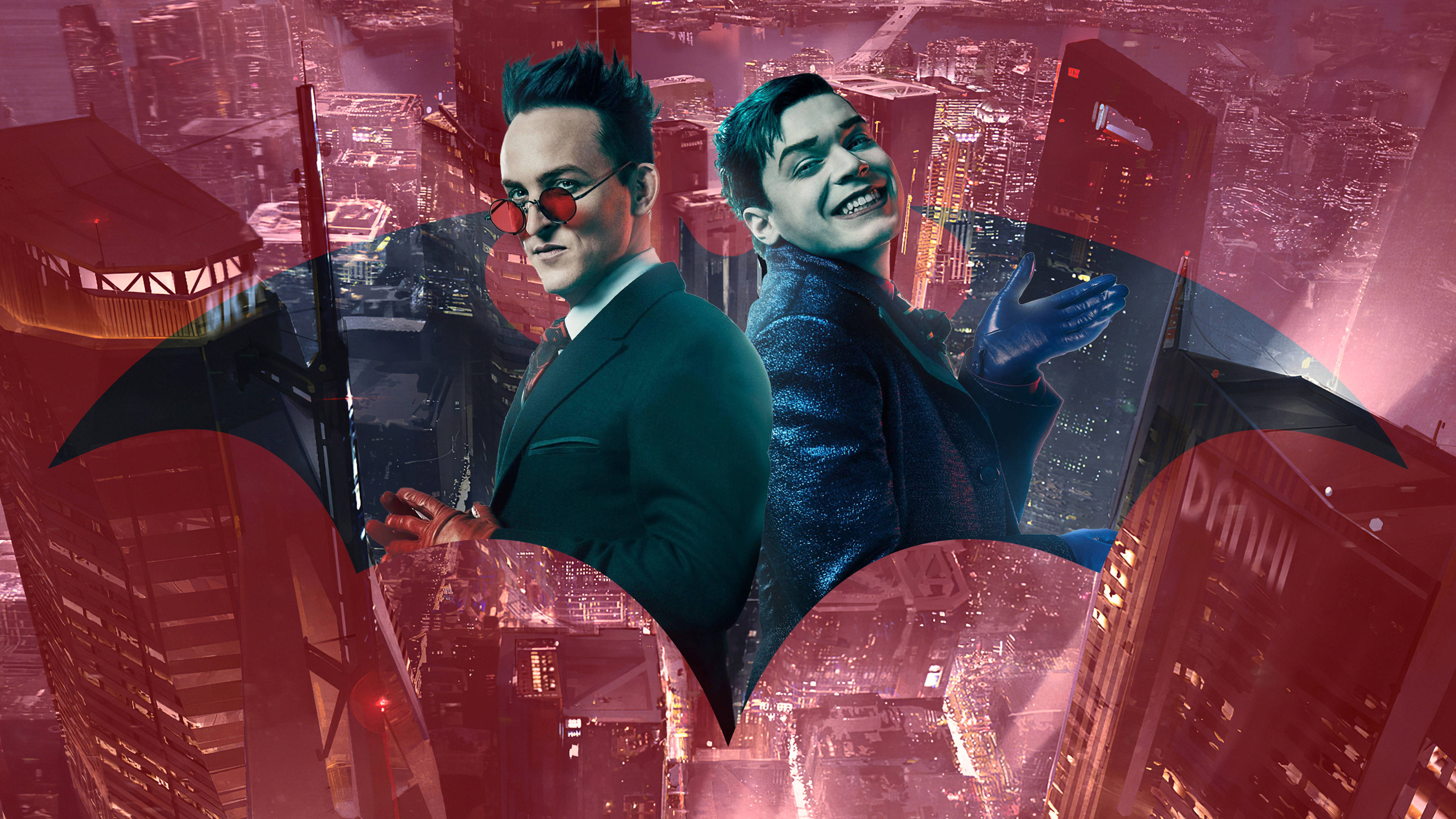 Κόκκινη Αισθητική 4K Gotham Penguin Ταπετσαρία