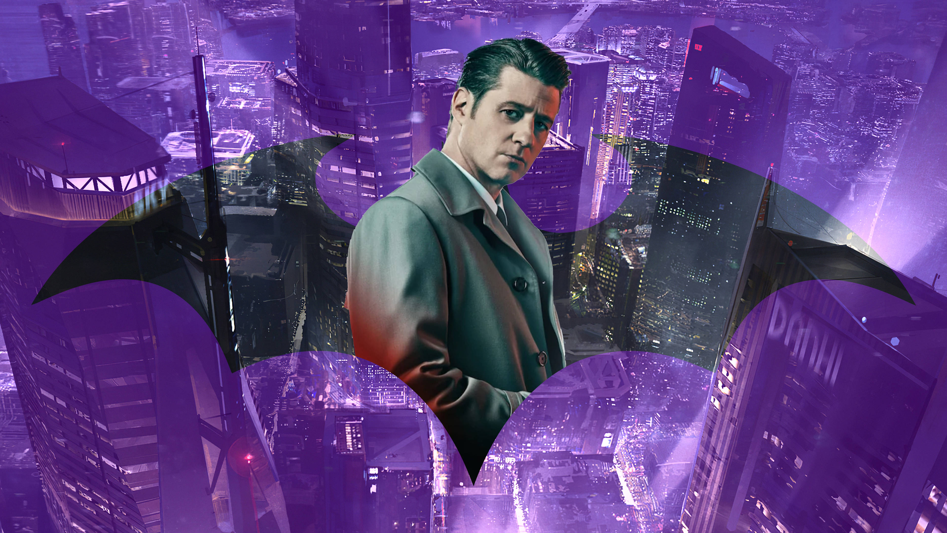 Μωβ Αισθητική 4K Gotham Ταπετσαρία
