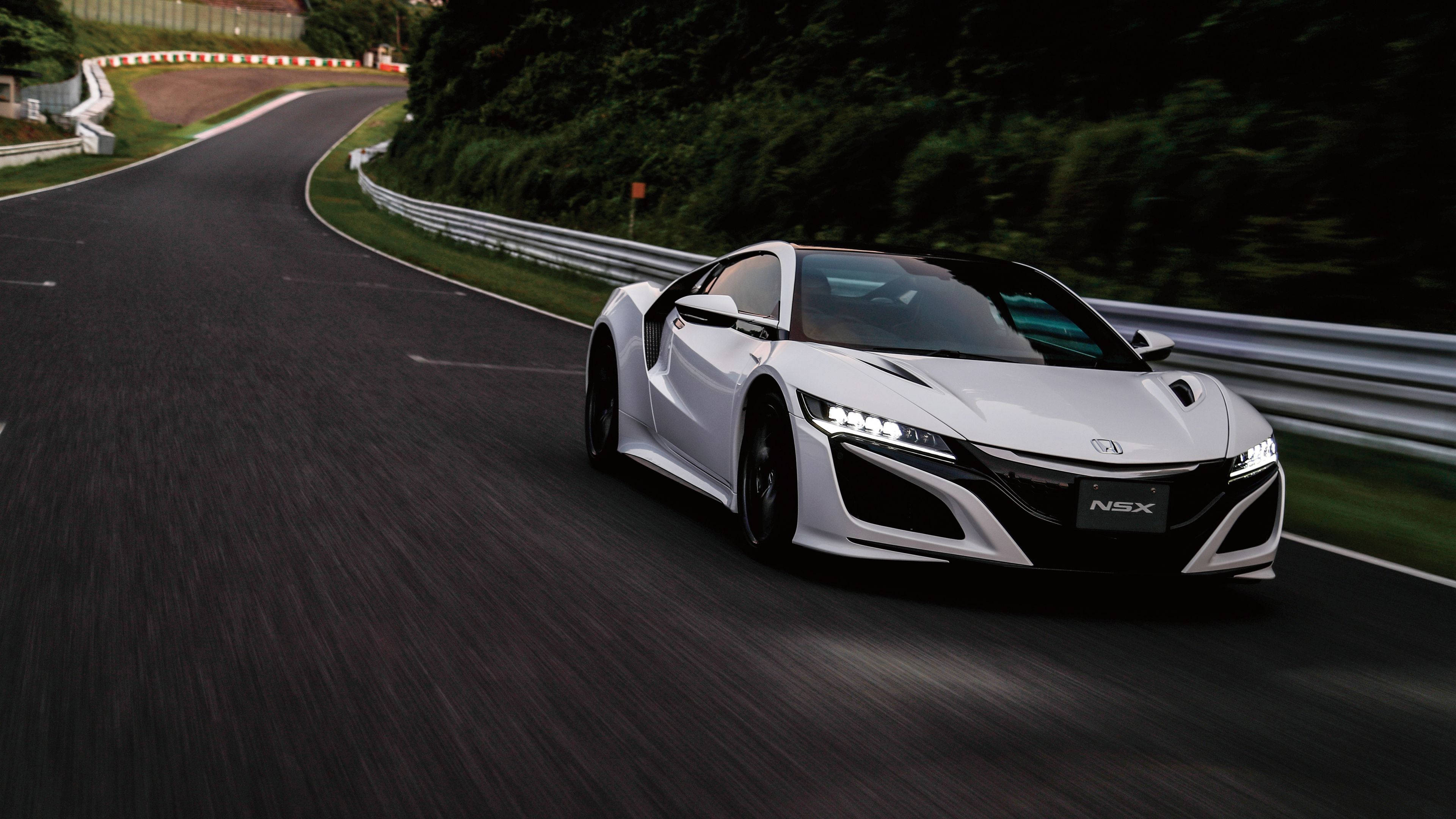 Αυτοκίνητο 4K Λευκό Μαργαριτάρι Honda NSX Ταπετσαρία