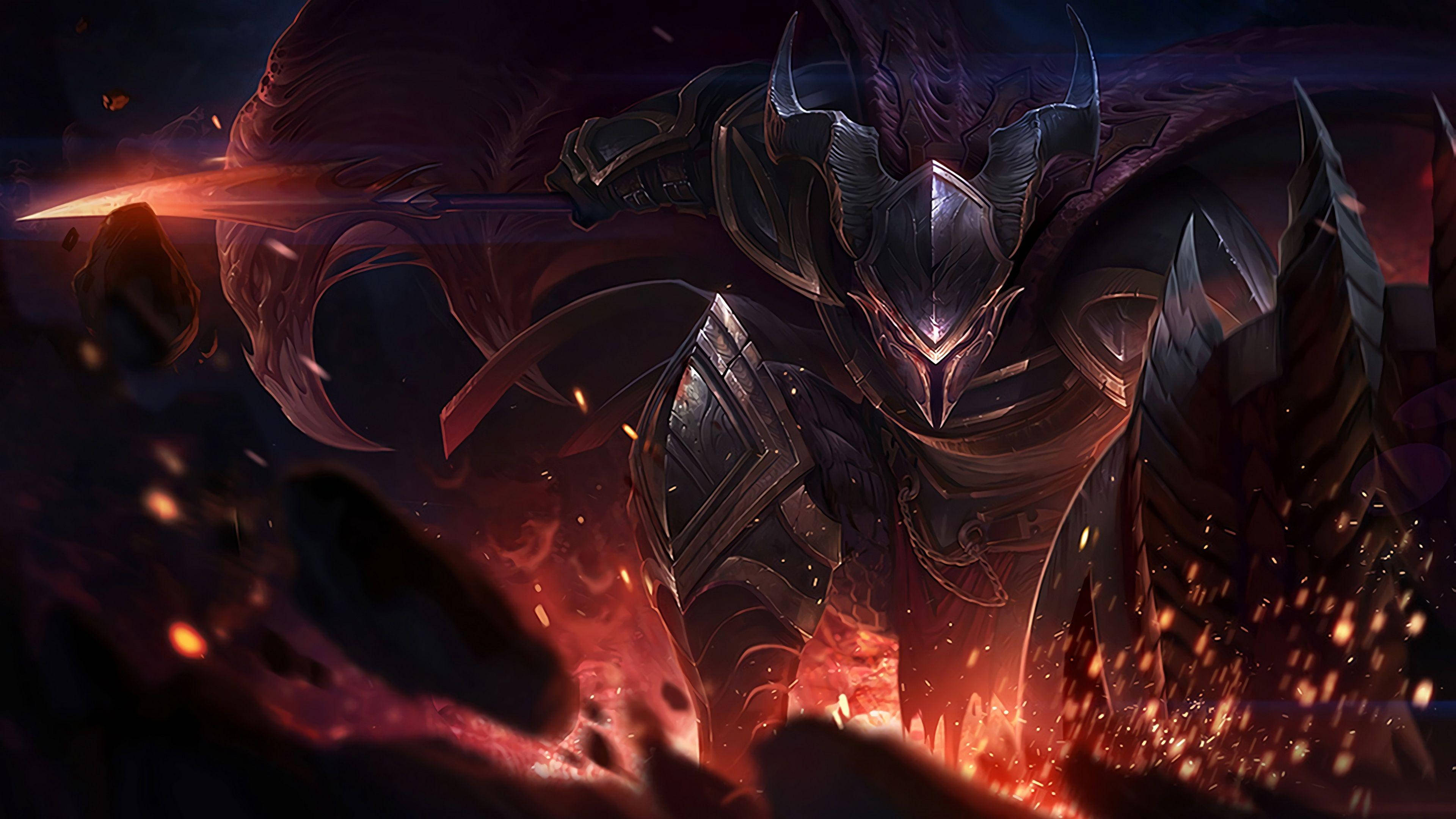 4K LOL Pantheon Φλογερός Ταπετσαρία