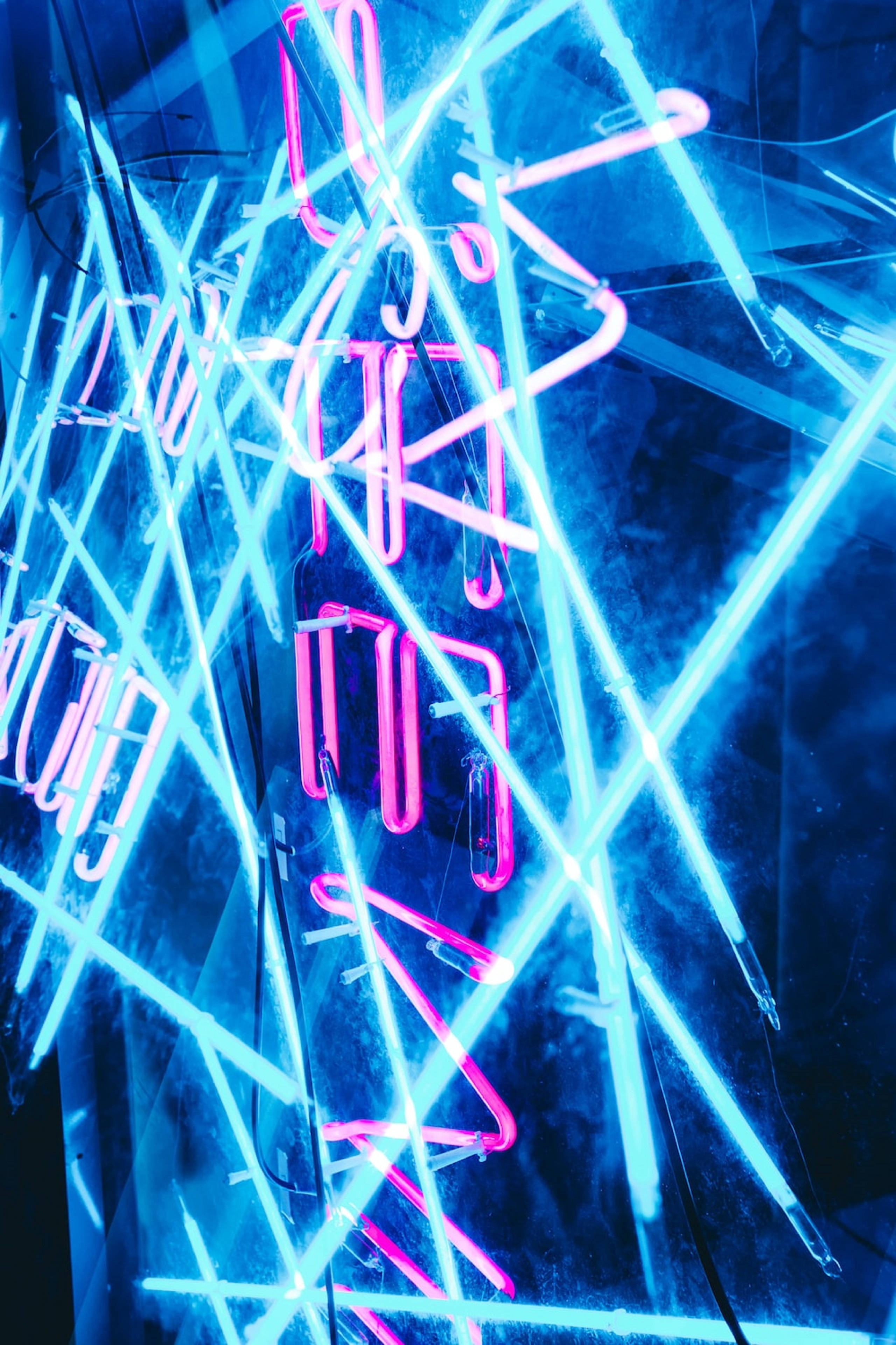 4K Neon iPhone Wall Αφηρημένος Φωτισμός Ταπετσαρία