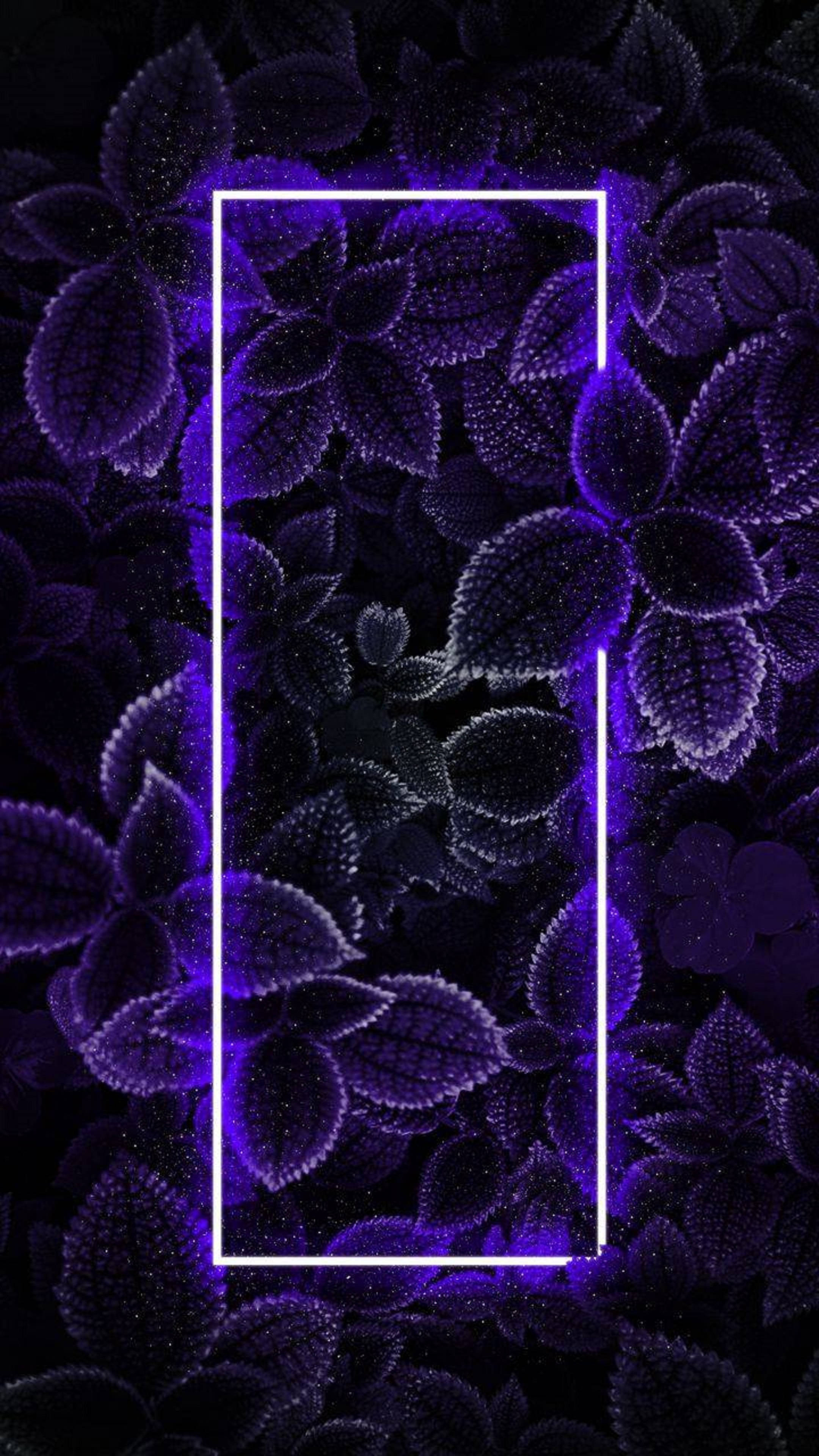 4K Neon iPhone Φύλλωμα Ταπετσαρία
