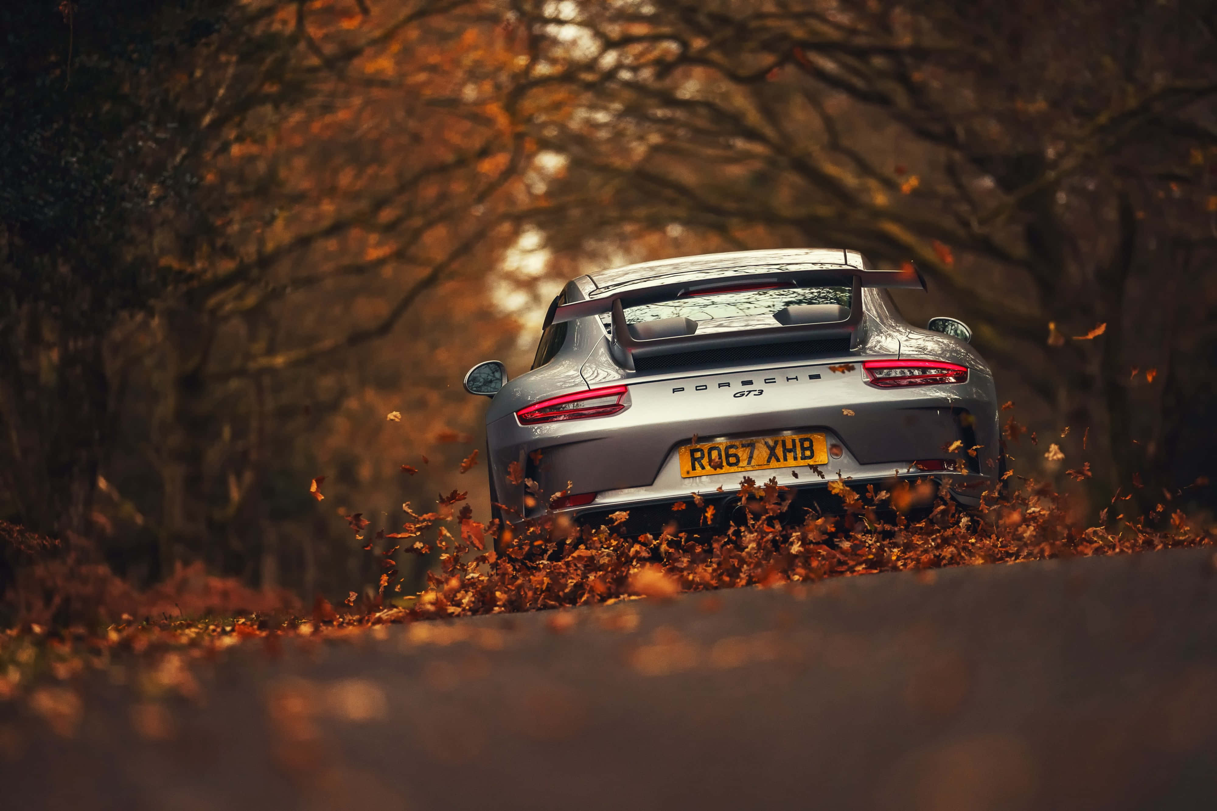 4K Ultra HD Porsche Φθινόπωρο Ταπετσαρία