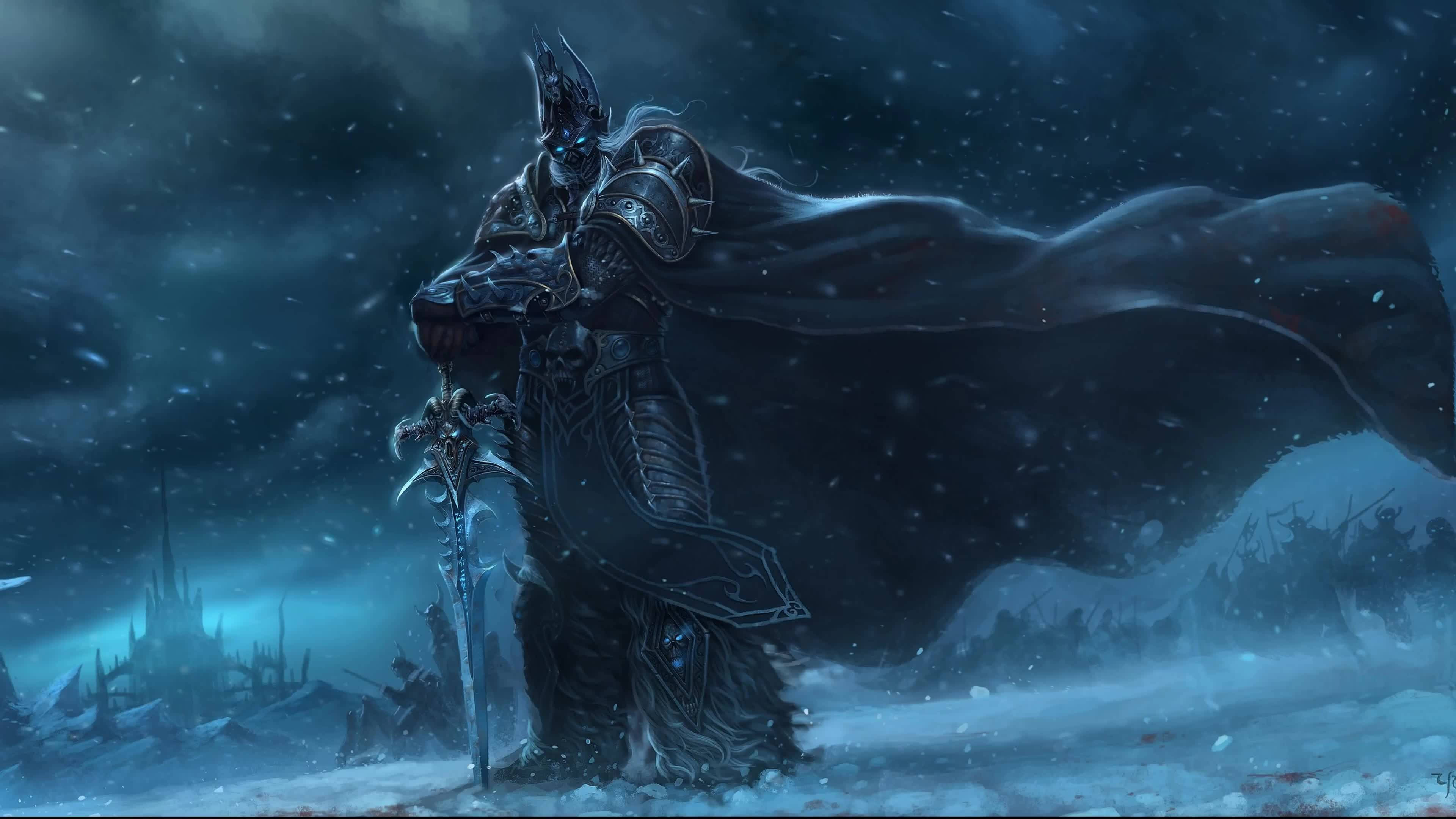 4K Κινούμενη Επιφάνεια Εργασίας Arthas Menethil Ταπετσαρία