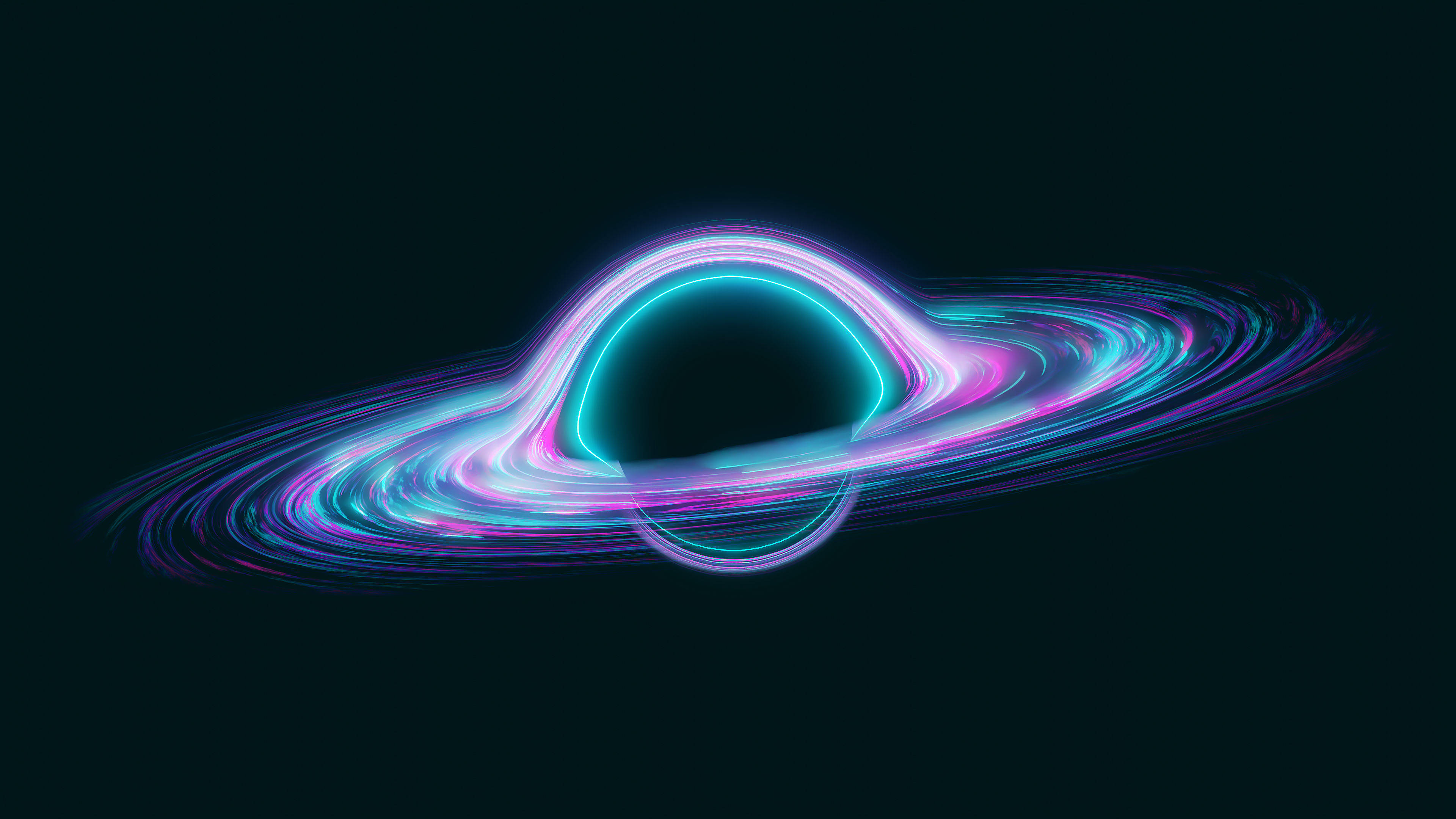 4K Μαύρη Τρύπα Neon Ταπετσαρία