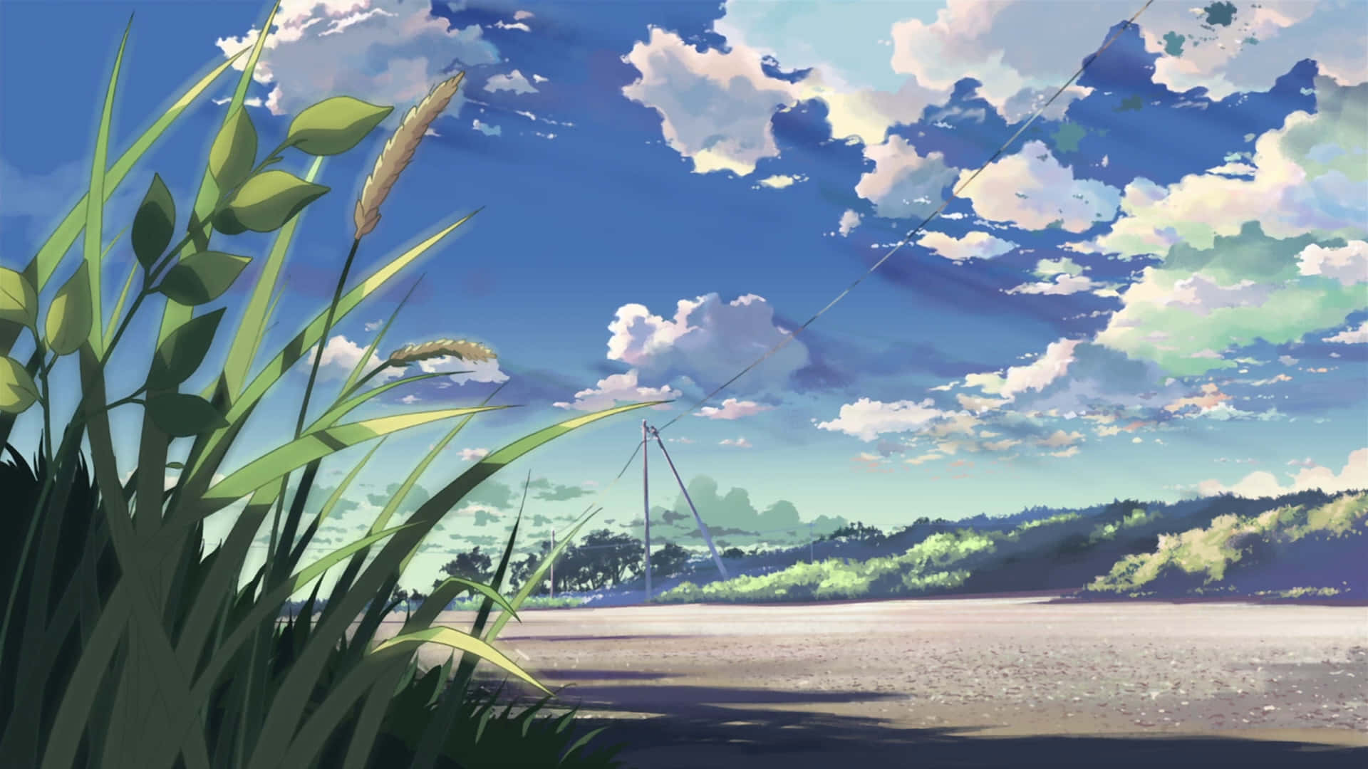 5 Εκατοστά το Δευτερόλεπτο Υπέροχο Τοπίο Anime Ταπετσαρία