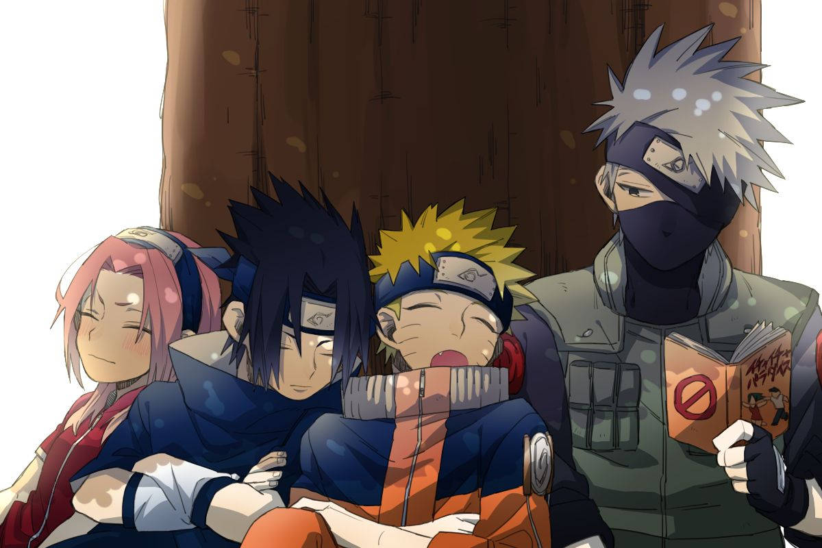 Χαριτωμένη Ομάδα 7 του Naruto Ταπετσαρία