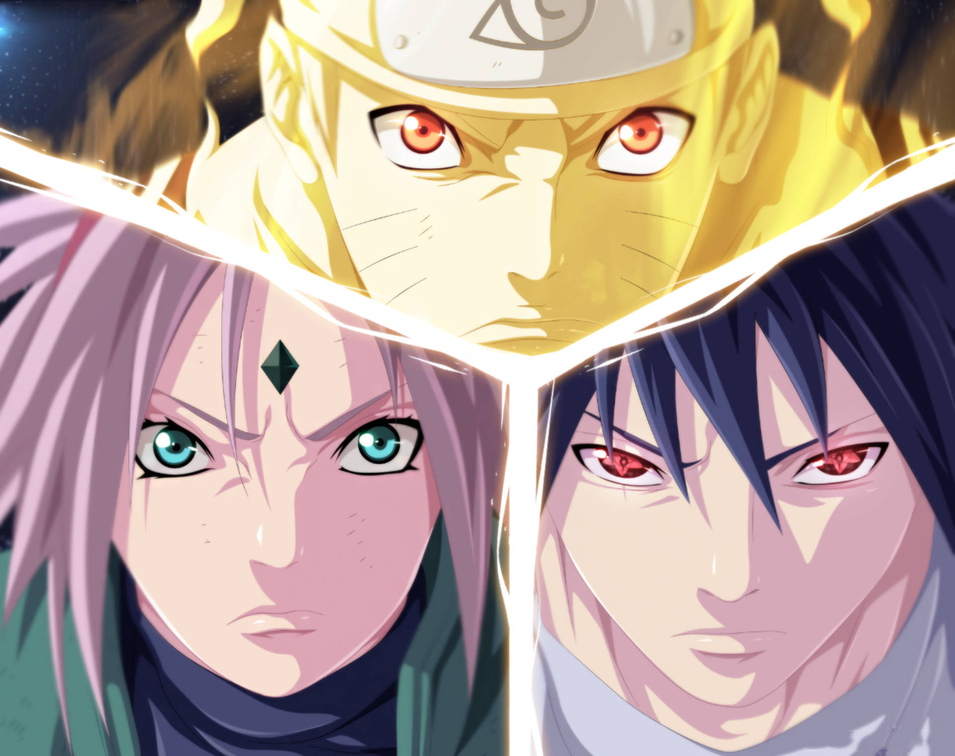 Ομάδα 7 Sakura, Naruto και Sasuke Ταπετσαρία
