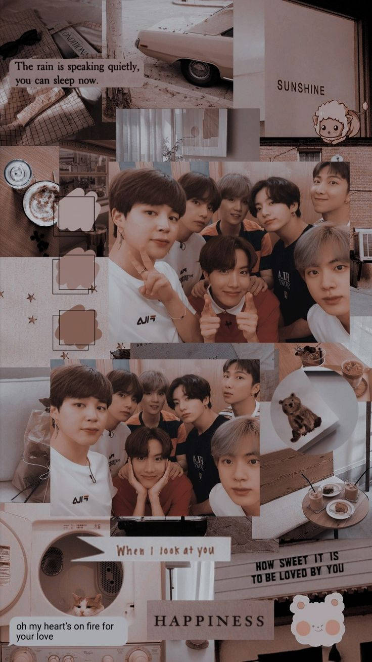 Aισθητική Wacky Selfie των BTS Ταπετσαρία
