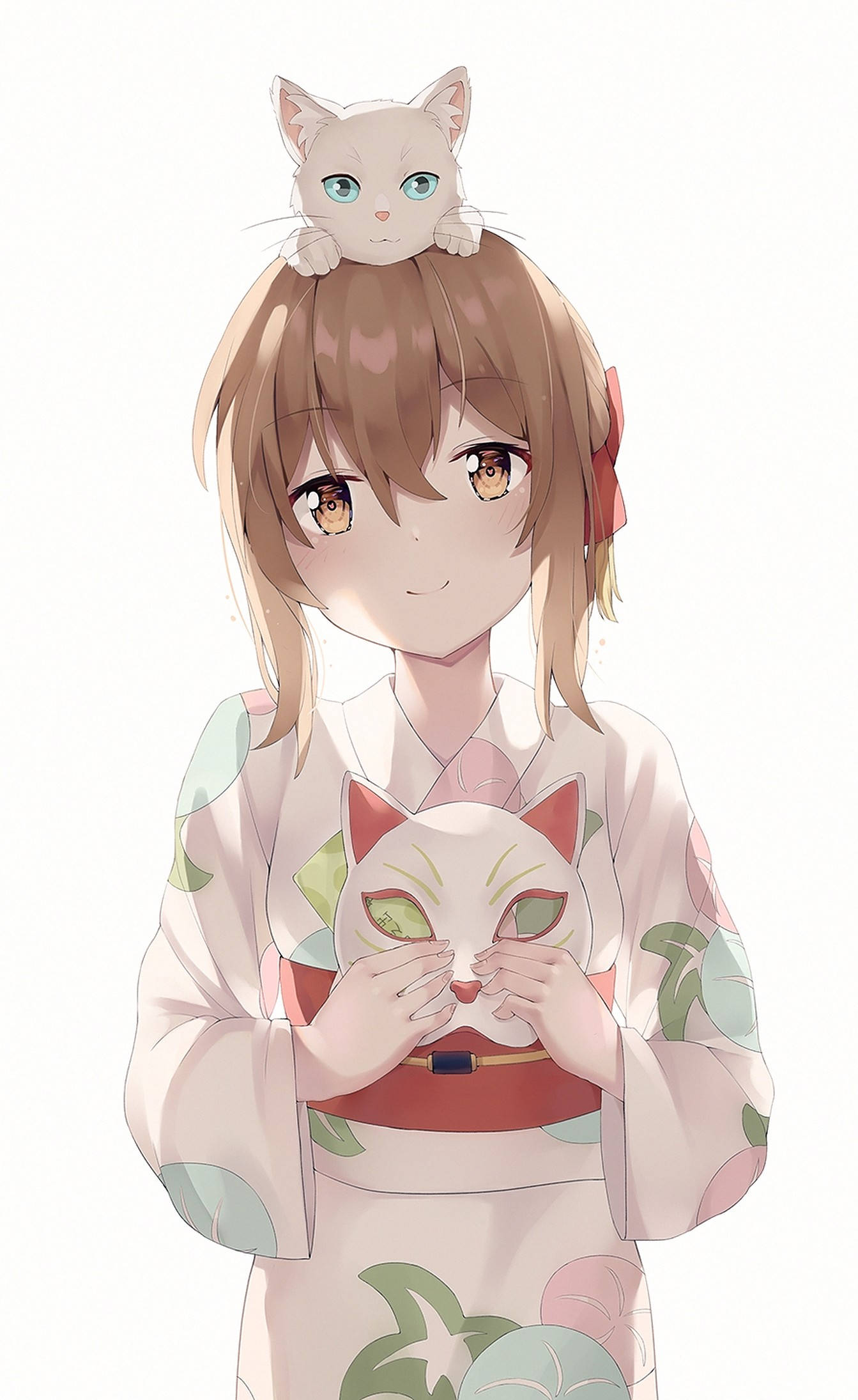 A Whisker Away Miyo Σε Kimono Ταπετσαρία