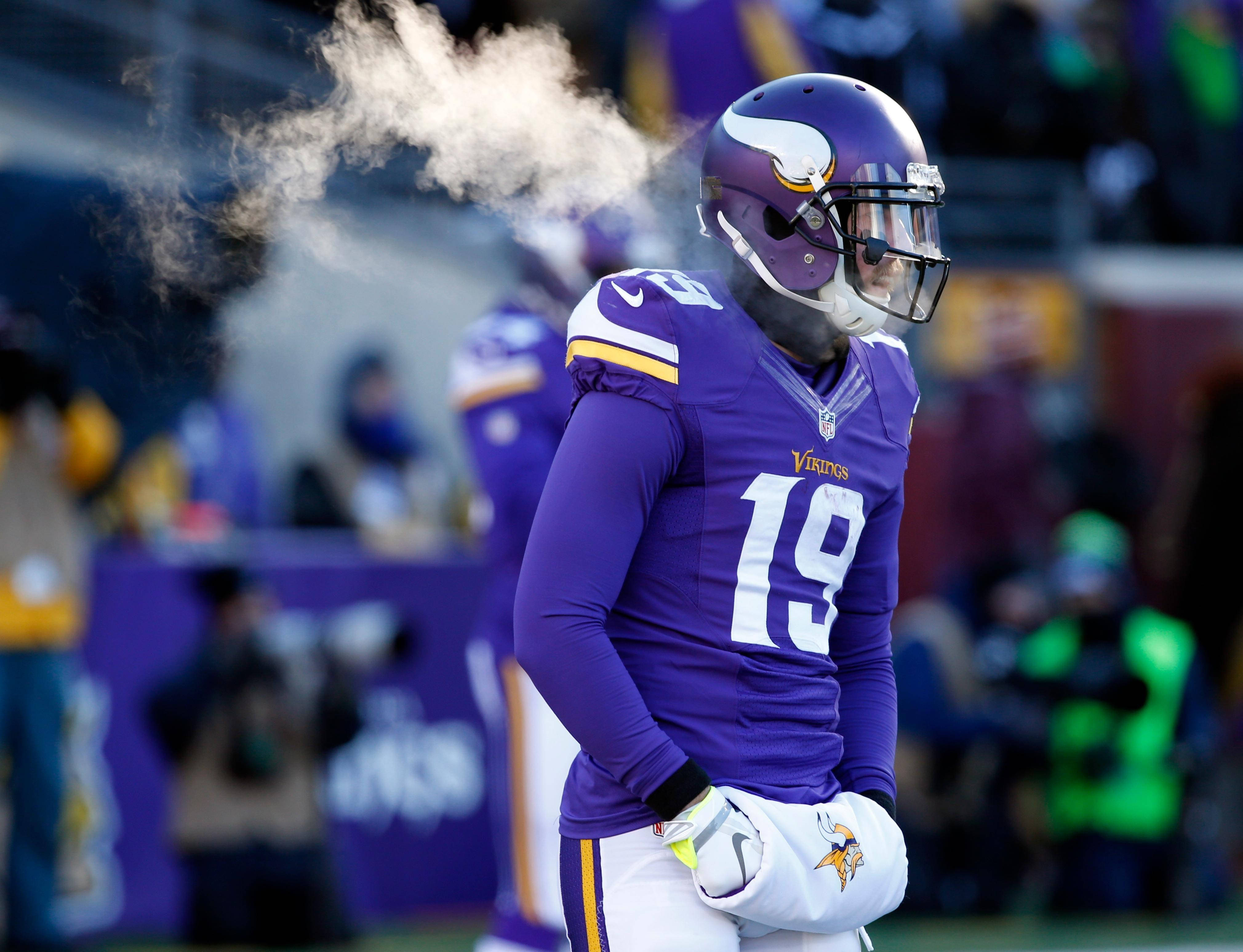 Adam Thielen Κρύο Παιχνίδι Ποδοσφαίρου Ταπετσαρία