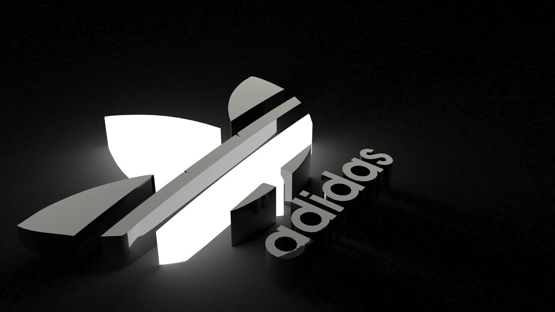 Μονόχρωμο Λογότυπο Μάρκας Adidas Ταπετσαρία