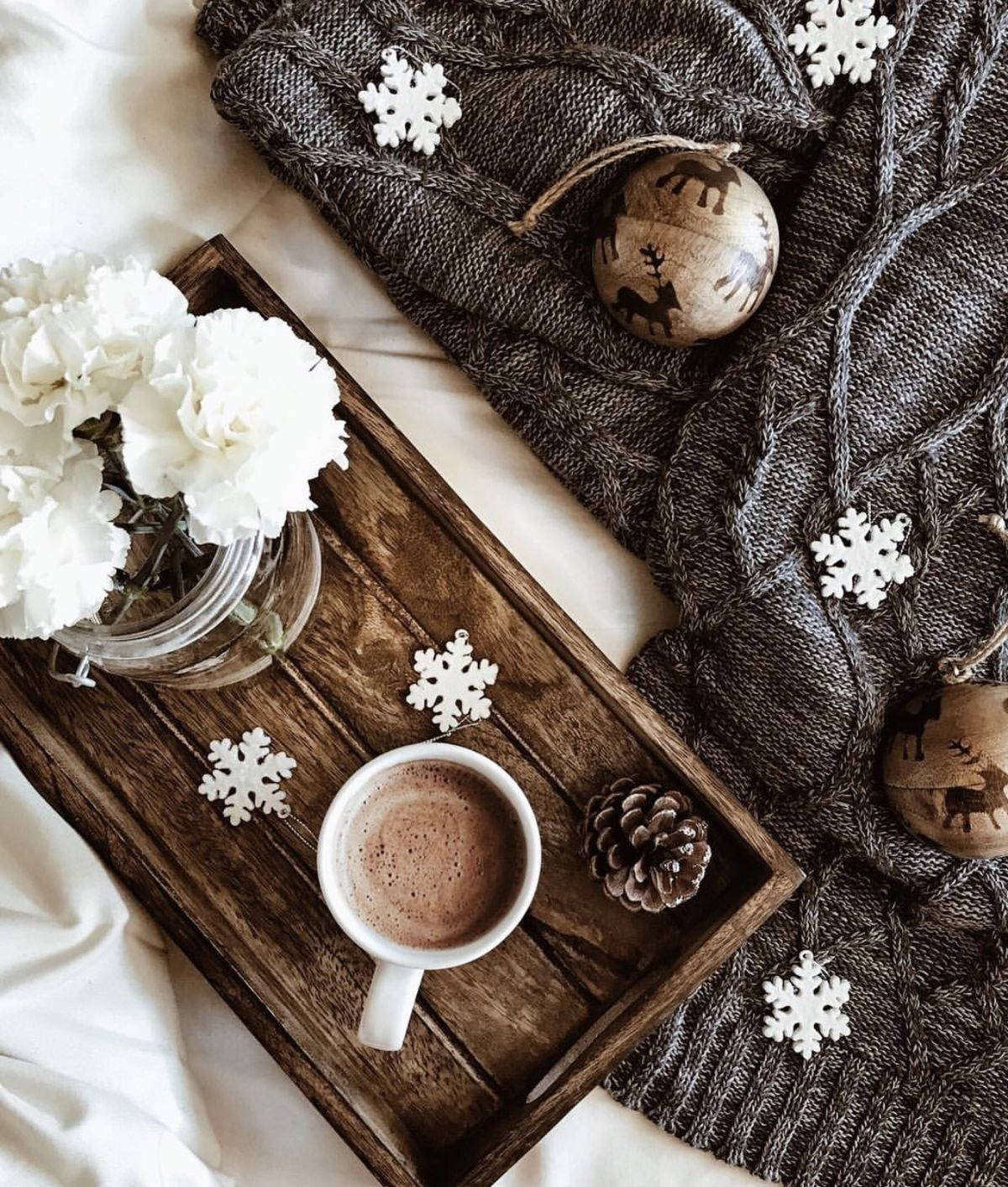 Aesthetic Christmas Cocoa Drink Ταπετσαρία