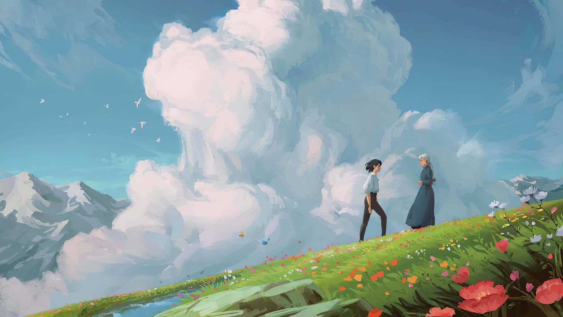 Εξερευνήστε τον μαγικό κόσμο του Aesthetic Ghibli Ταπετσαρία