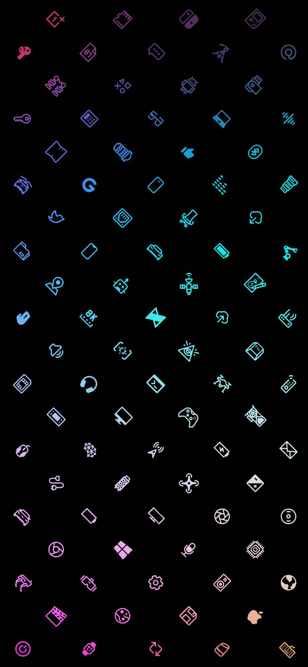 Aesthetic Icons Gaming Logo HD Ταπετσαρία