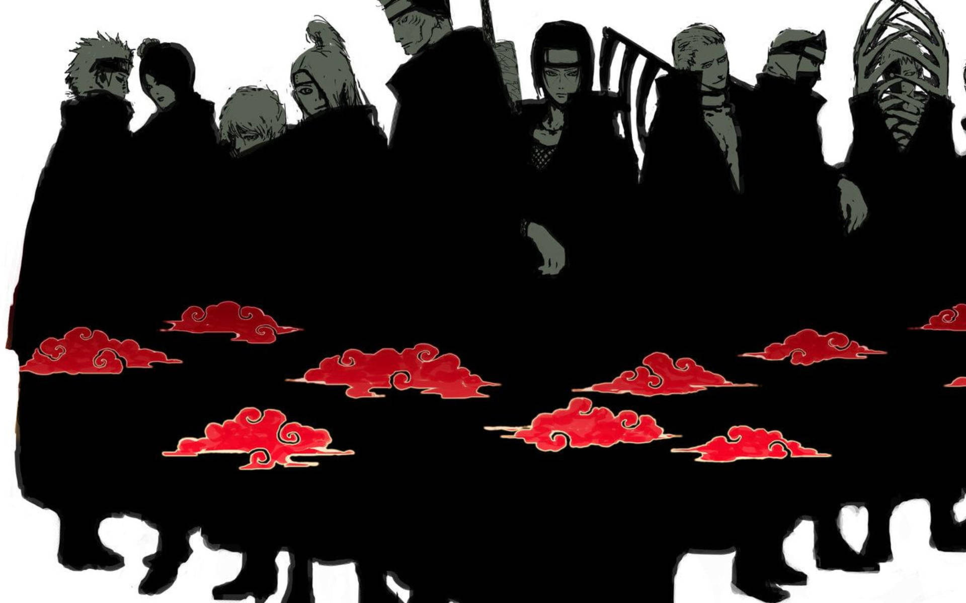 Μαύροι Akatsuki Naruto Χαρακτήρες Ταπετσαρία
