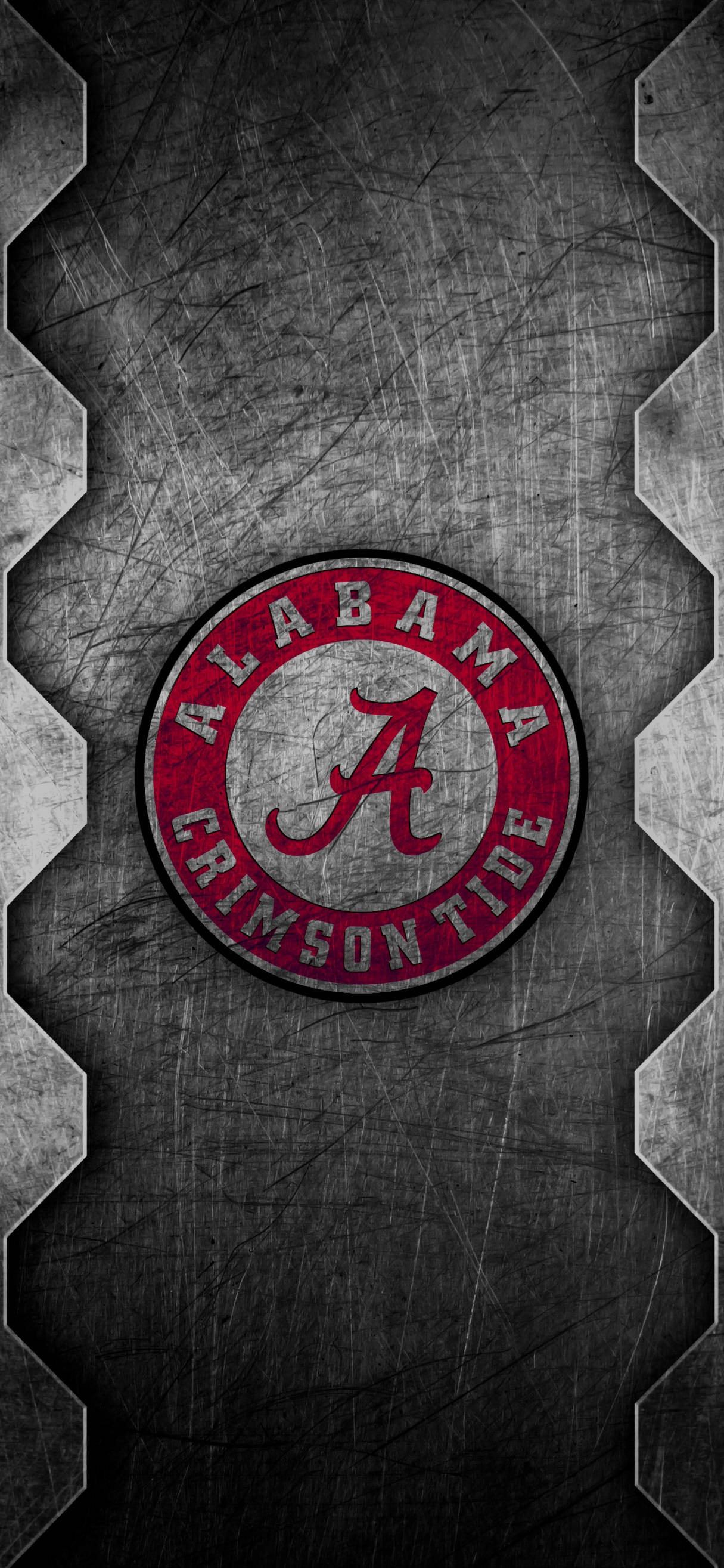 Alabama Crimson Tide Τέχνη Γδαρμένου Μετάλλου Ταπετσαρία
