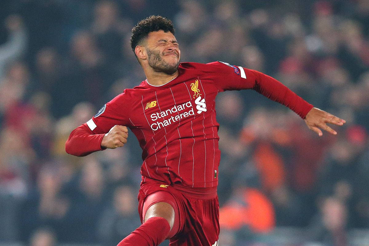 Alex Oxlade-Chamberlain να πηδά στον αέρα Ταπετσαρία