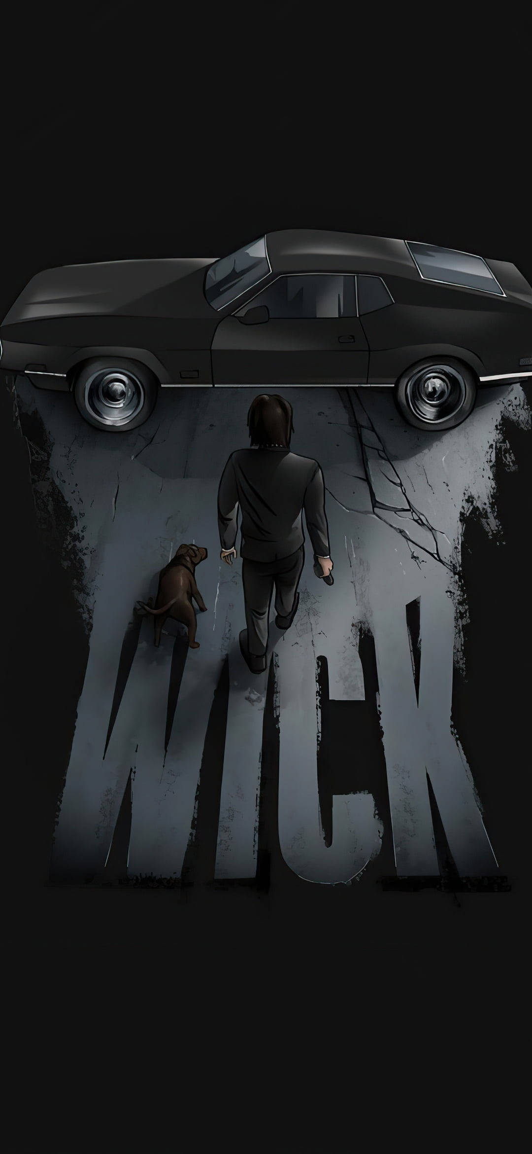 Μαύρο Amoled John Wick Ταπετσαρία