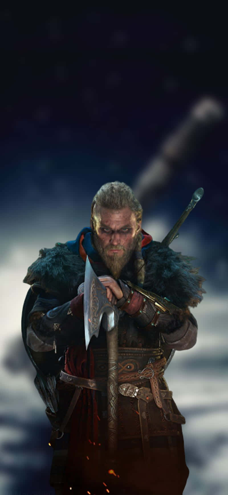 Android Assassin's Creed Valhalla Φόντο Ομιχλώδες Ταπετσαρία