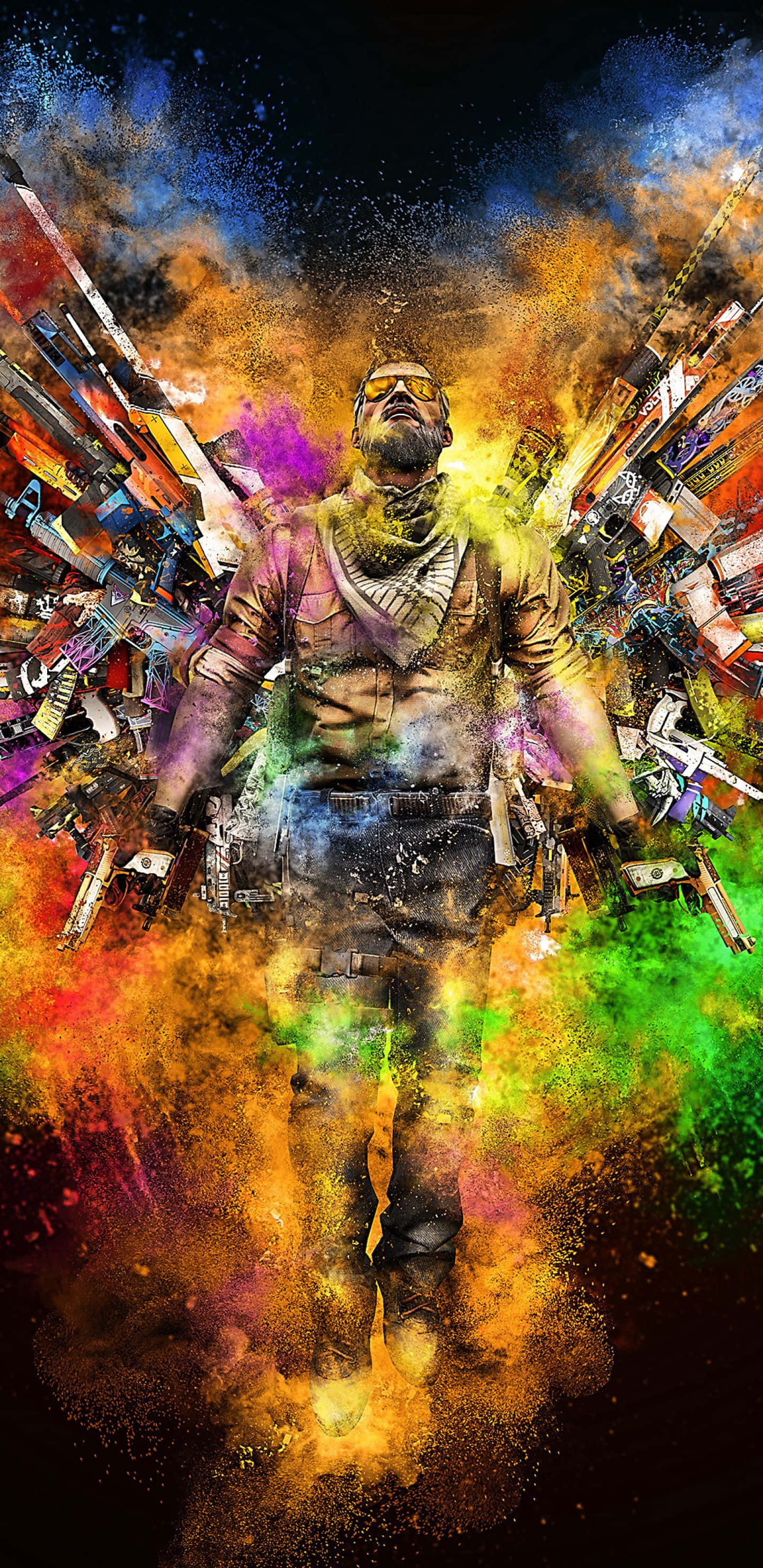 Φόντο Android Counter-strike Global Offensive Τρομοκράτης με Φτερά Όπλου Ταπετσαρία