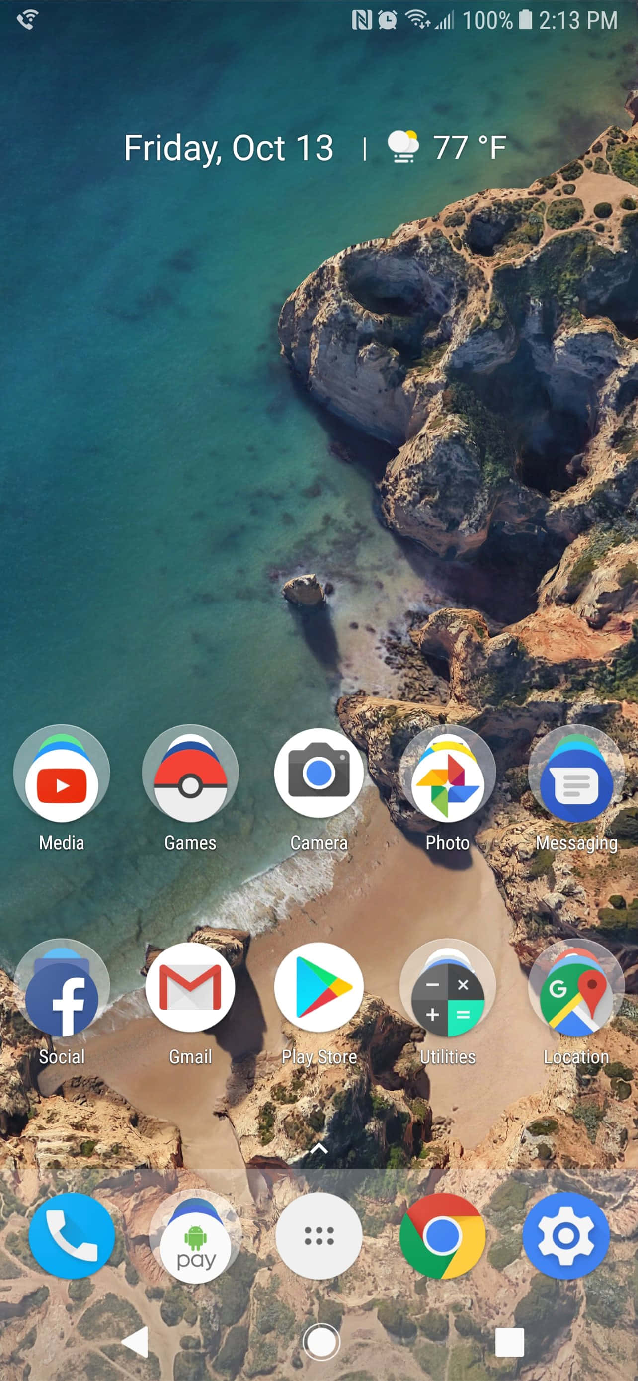 στιγμιότυπο οθόνης της αρχικής οθόνης android Ταπετσαρία