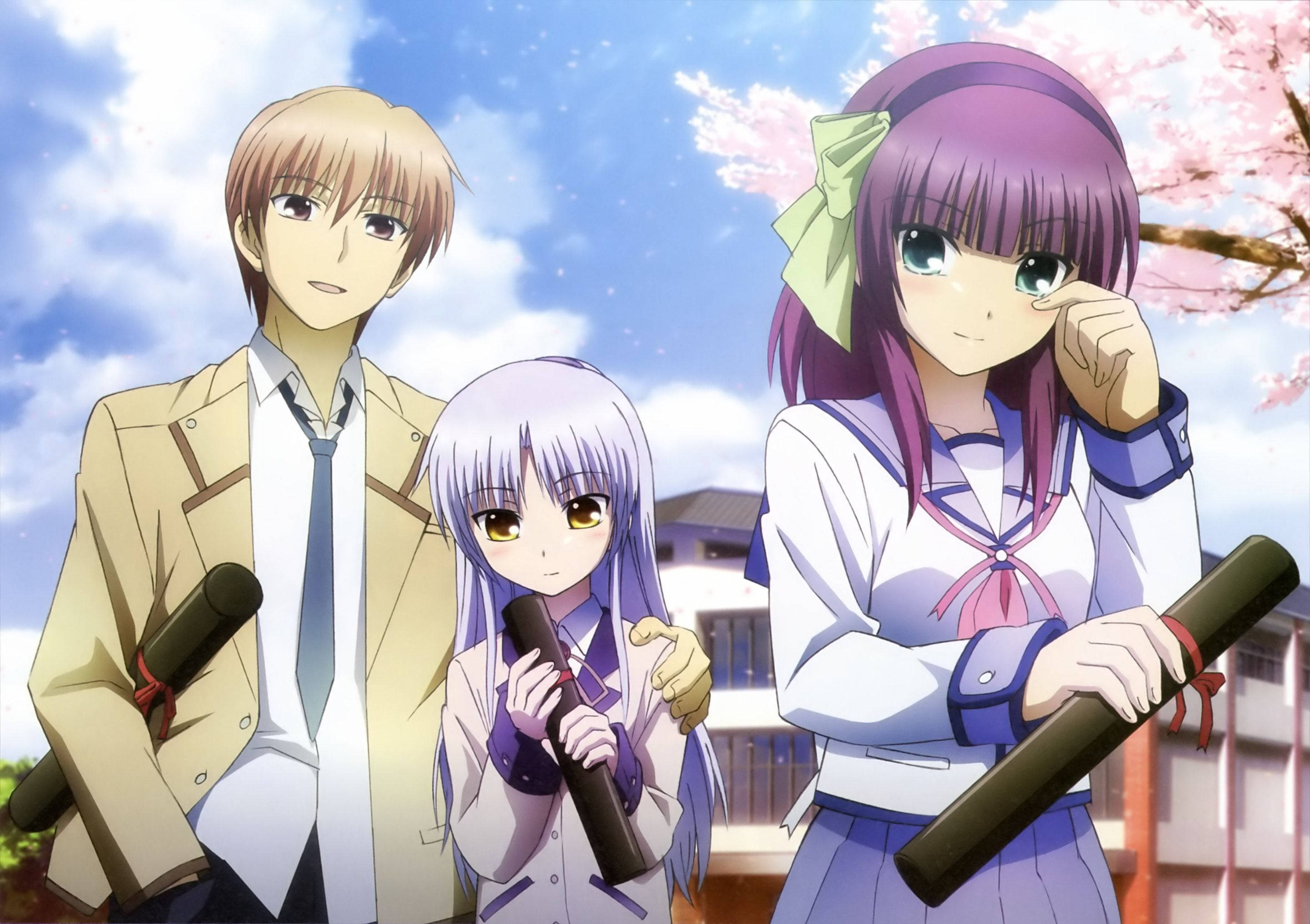 Ανιμέ Ζευγάρι Angel Beats Ταπετσαρία