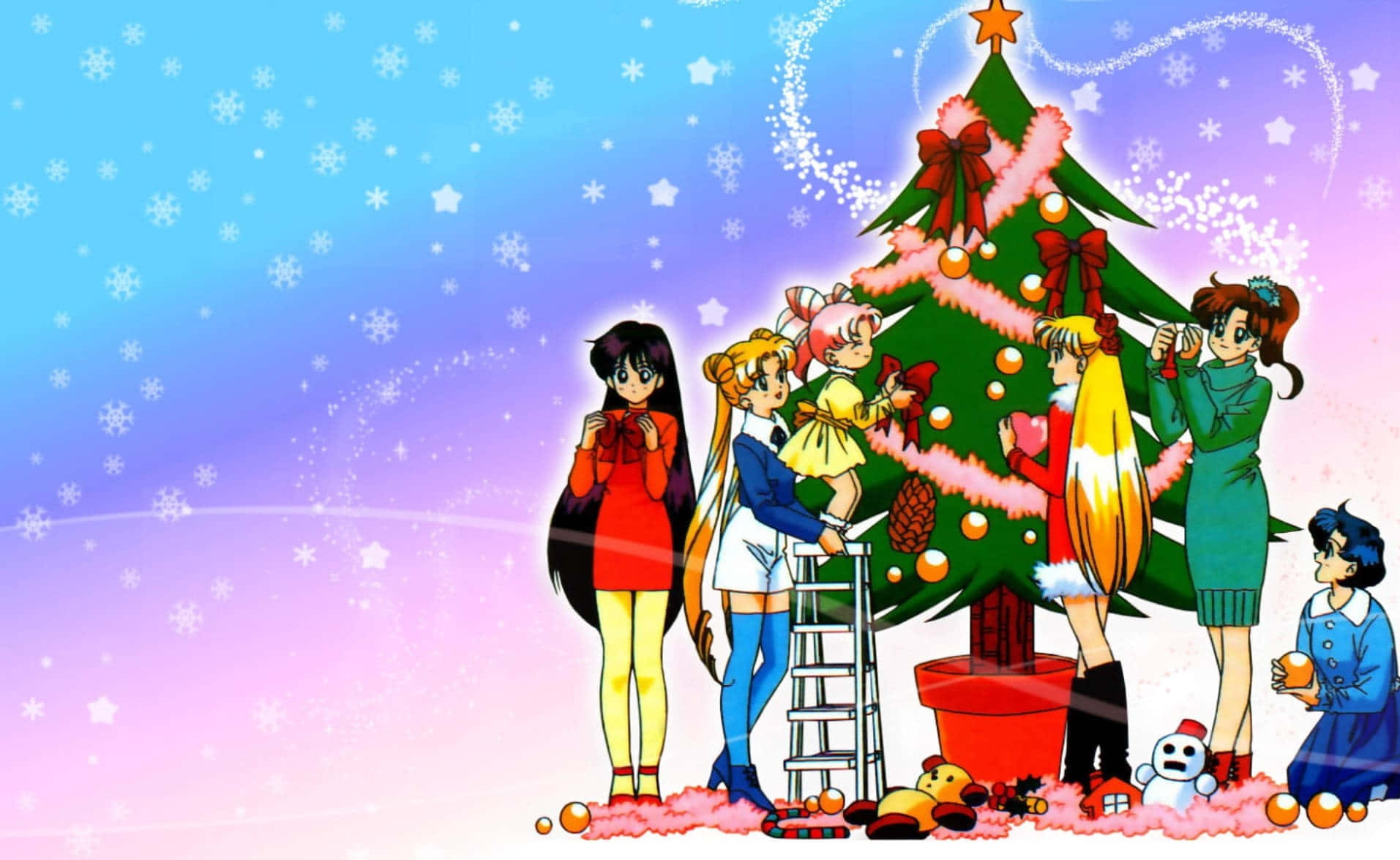 Γιορτάστε τις γιορτές με ένα ξεχωριστό Anime Χριστούγεννα! Ταπετσαρία