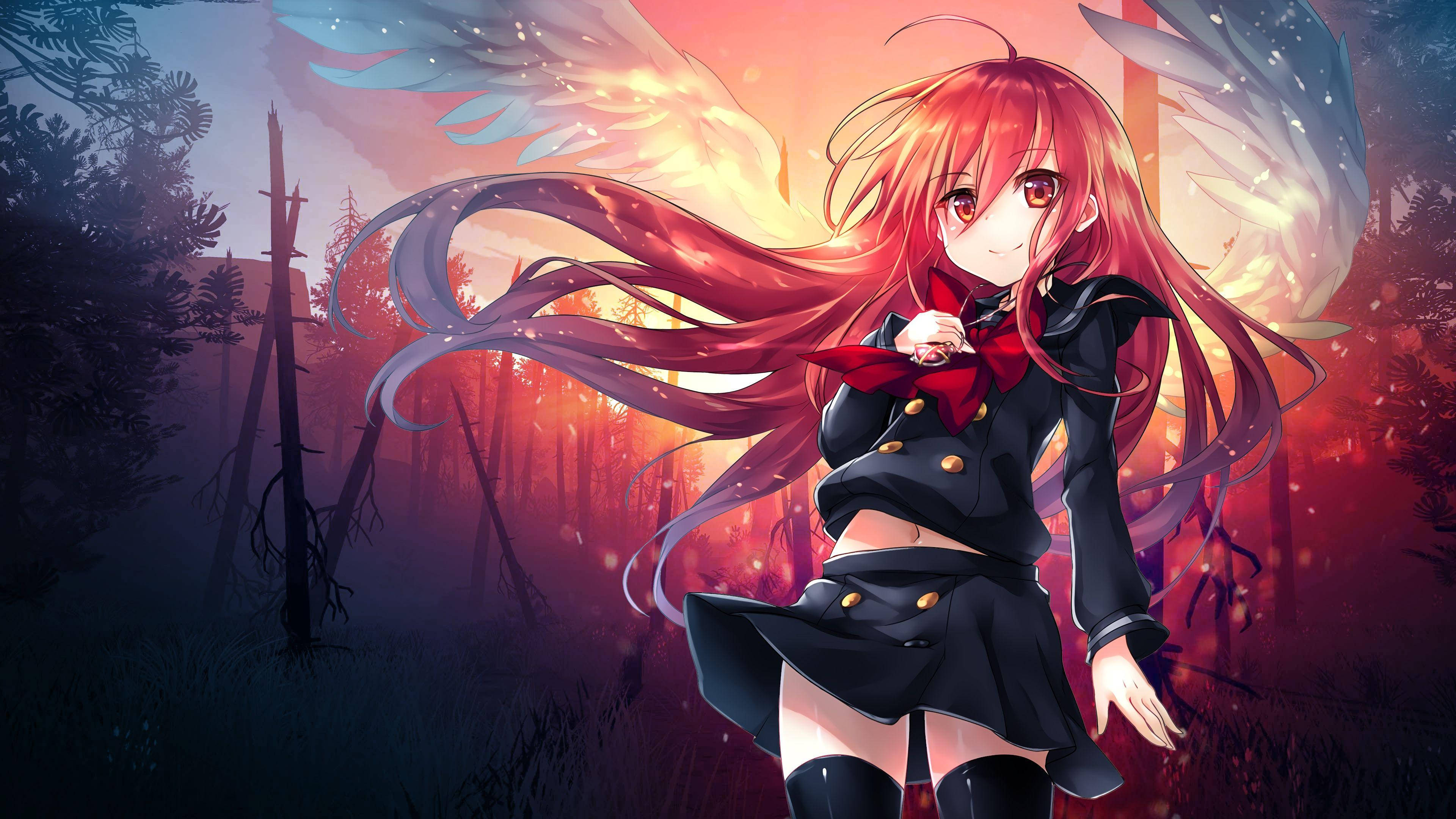 Κόκκινα Αγγελικά Φτερά Anime Ταπετσαρία