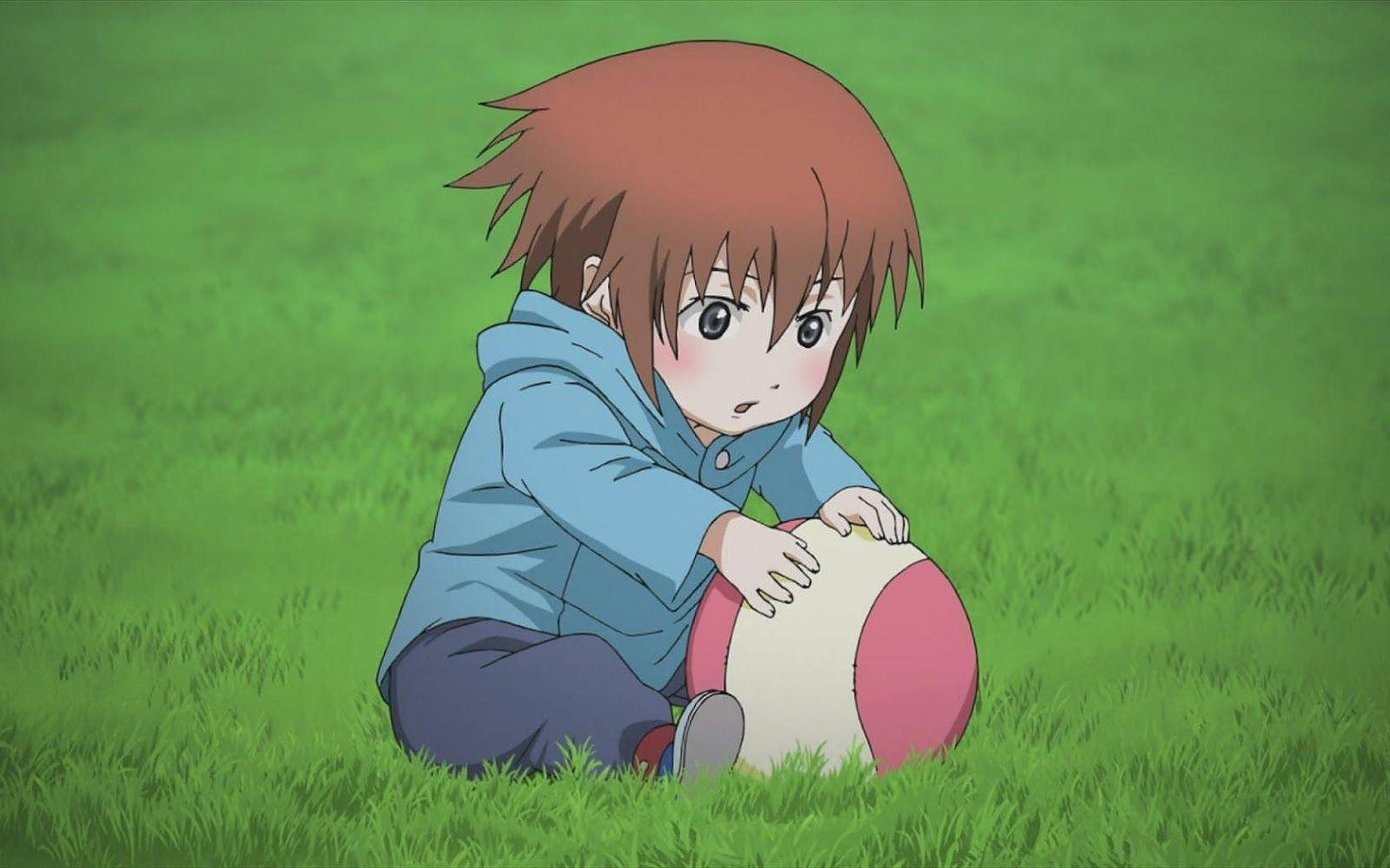 Παιδί Anime με Μπάλα Ταπετσαρία
